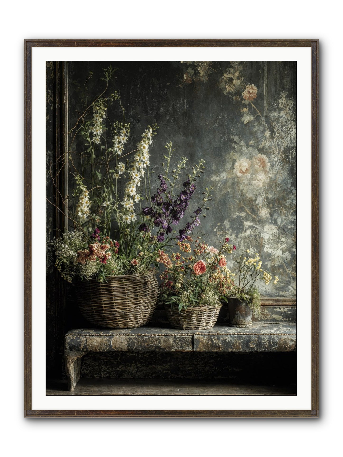 Heartcountry Framed Print - Slimwoods Black/Gold 36x48