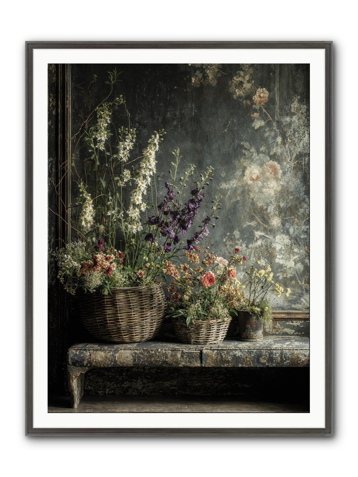 Heartcountry Framed Print - Slimwoods Black/Silver 36x48