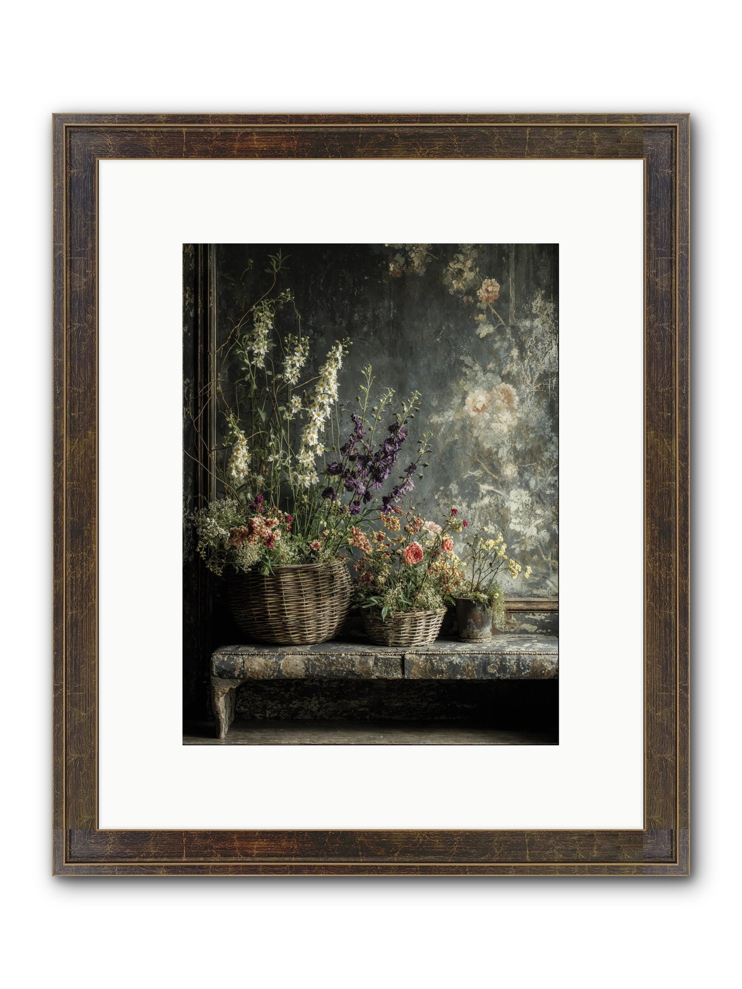 Heartcountry Framed Print - Slimwoods Black/Gold 9x12