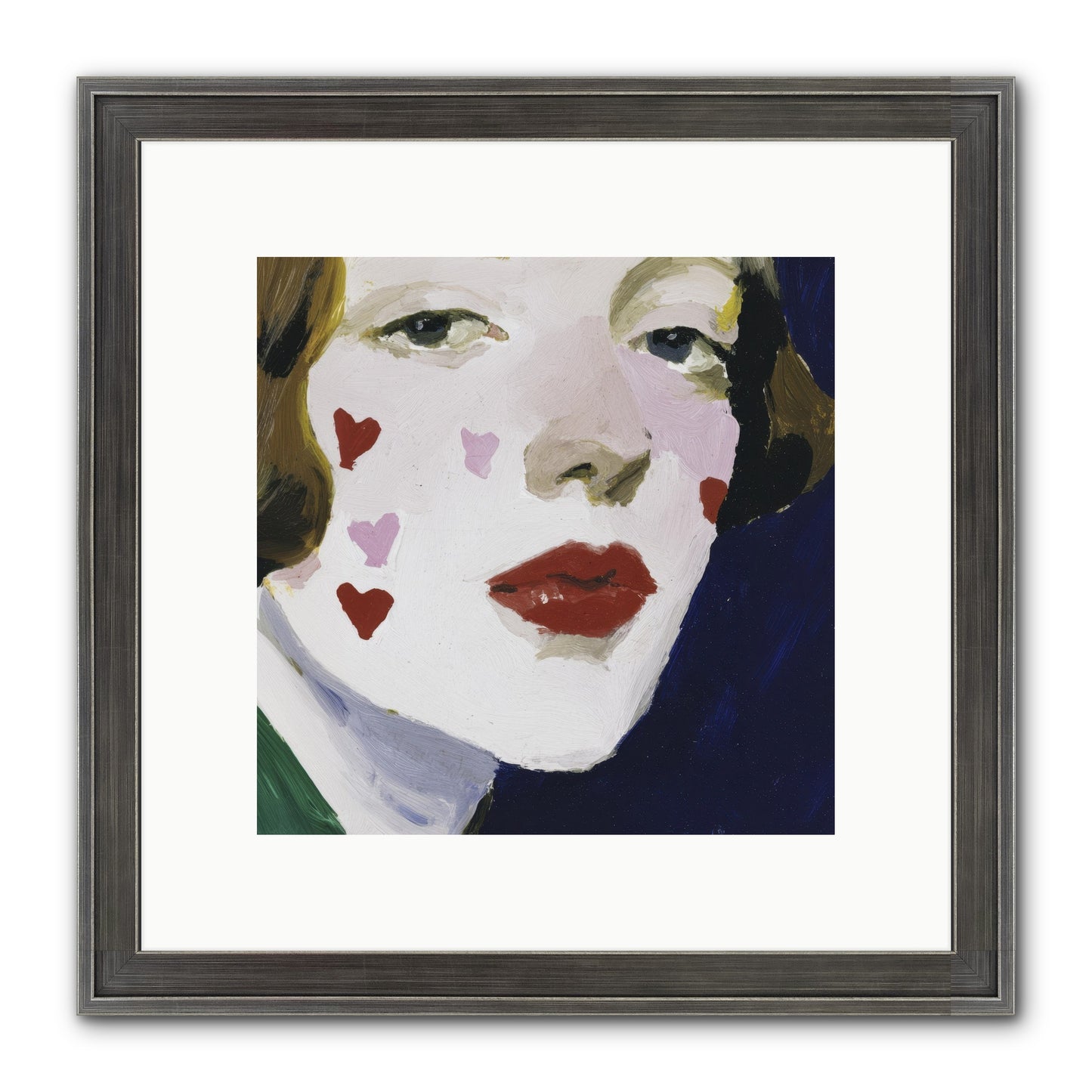 Heartglow Framed Print - Slimwoods Black/Silver 10x10