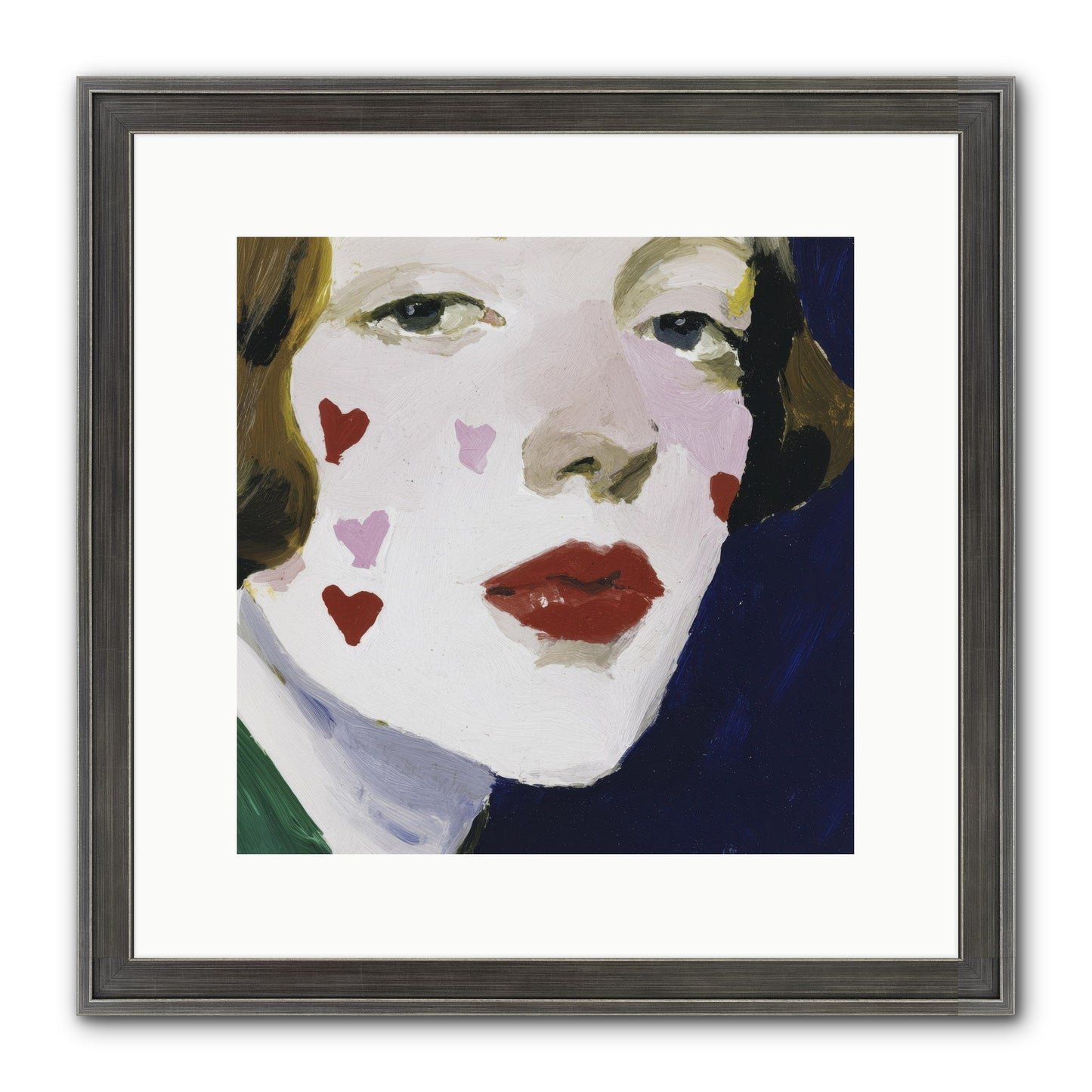 Heartglow Framed Print - Slimwoods Black/Silver 12x12