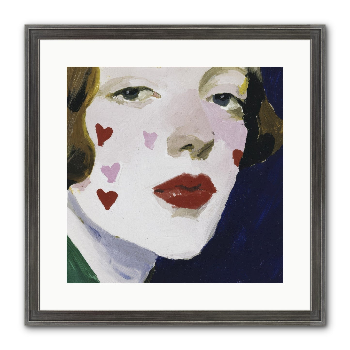Heartglow Framed Print - Slimwoods Black/Silver 16x16