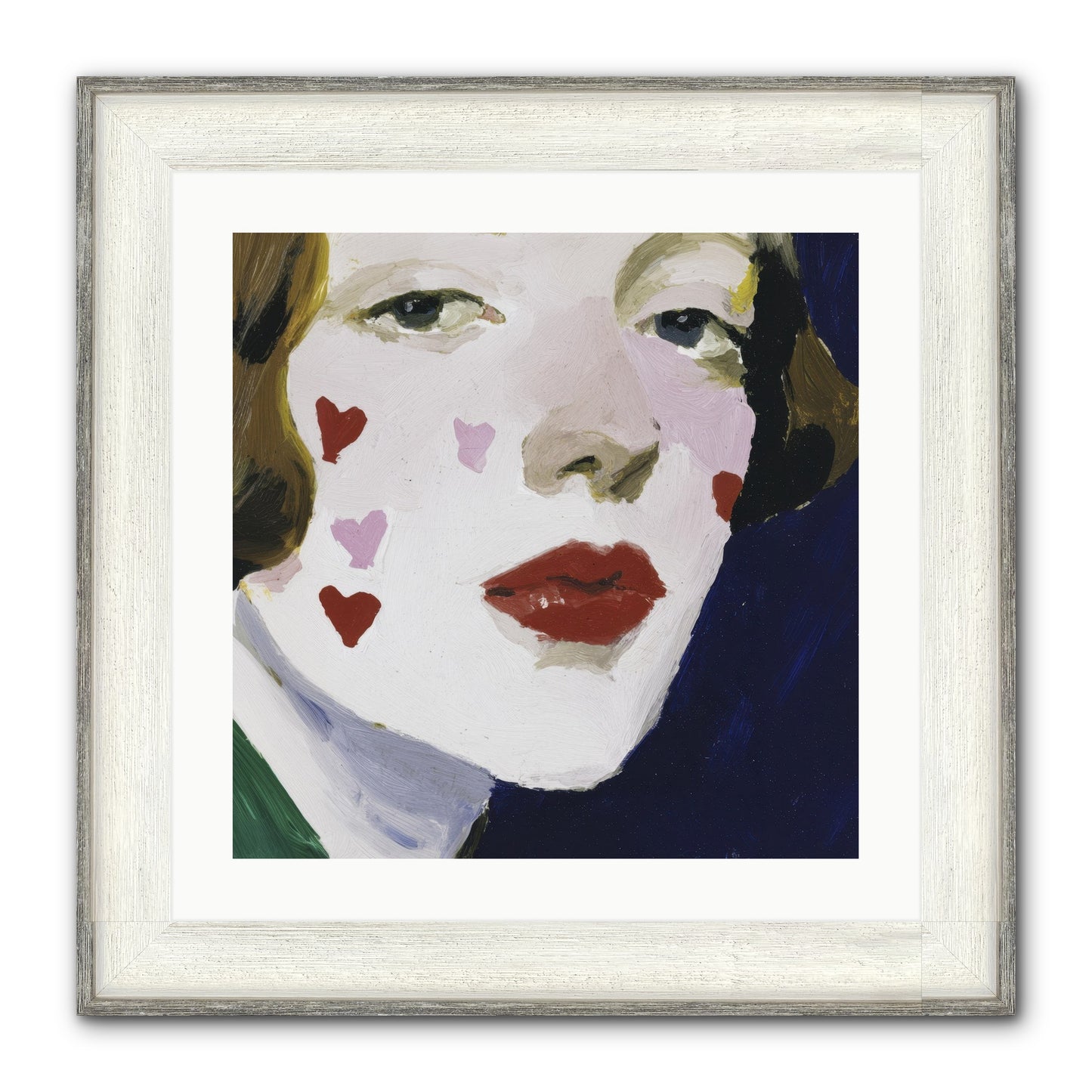 Heartglow Framed Print - Driftwood White 20x20