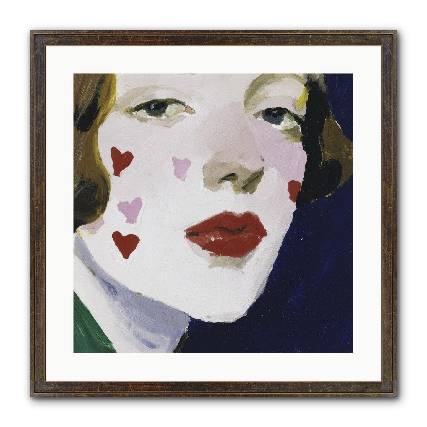 Heartglow Framed Print - Slimwoods Black/Gold 20x20