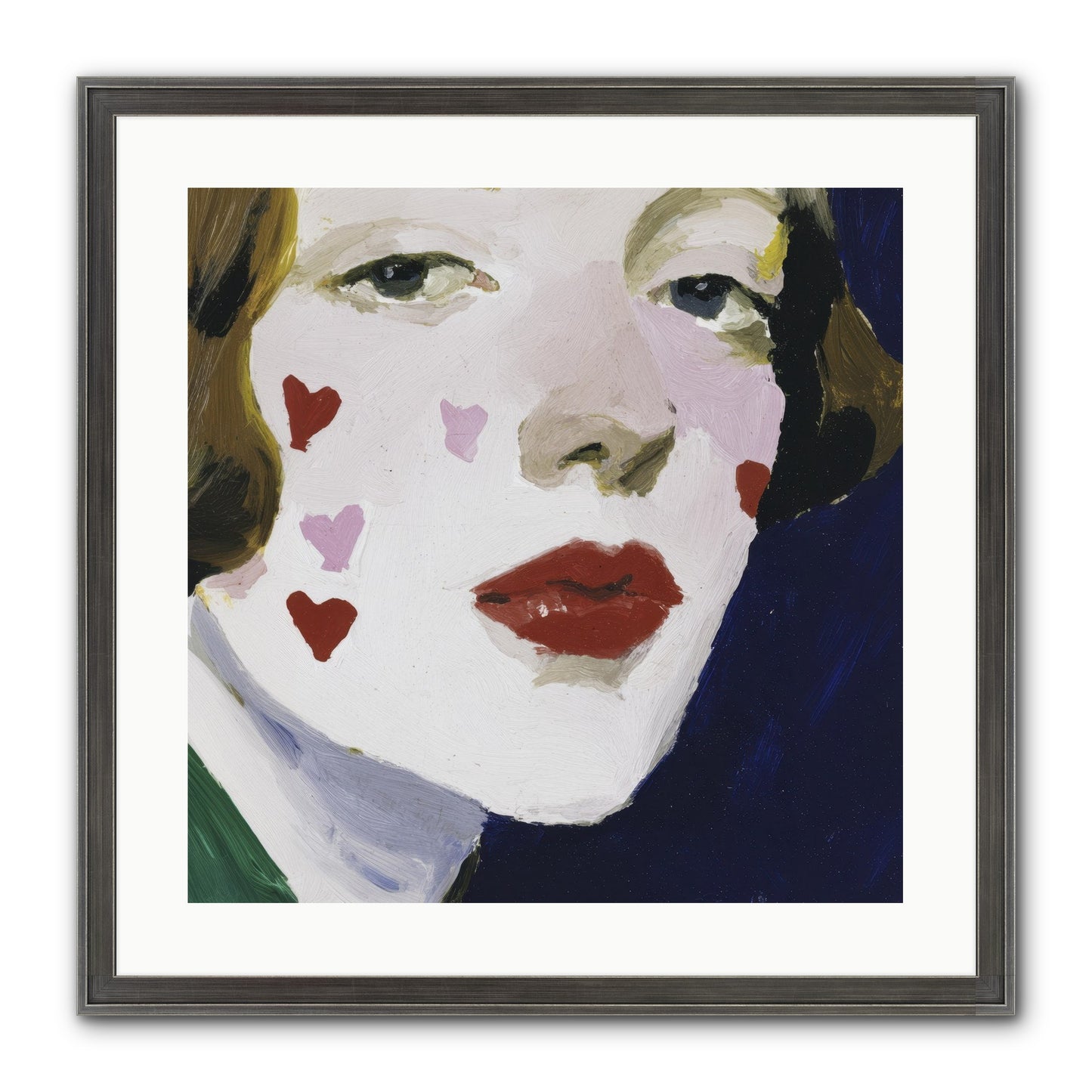 Heartglow Framed Print - Slimwoods Black/Silver 20x20