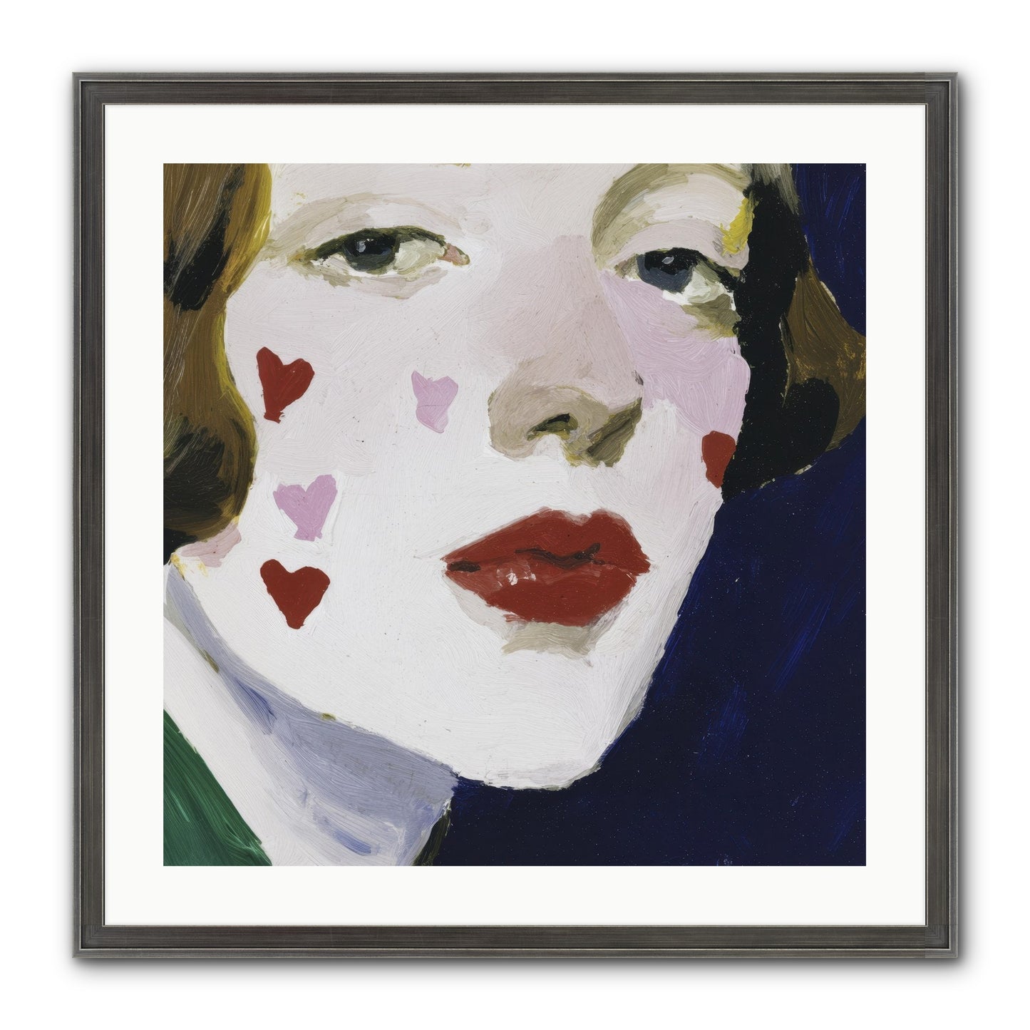 Heartglow Framed Print - Slimwoods Black/Silver 24x24
