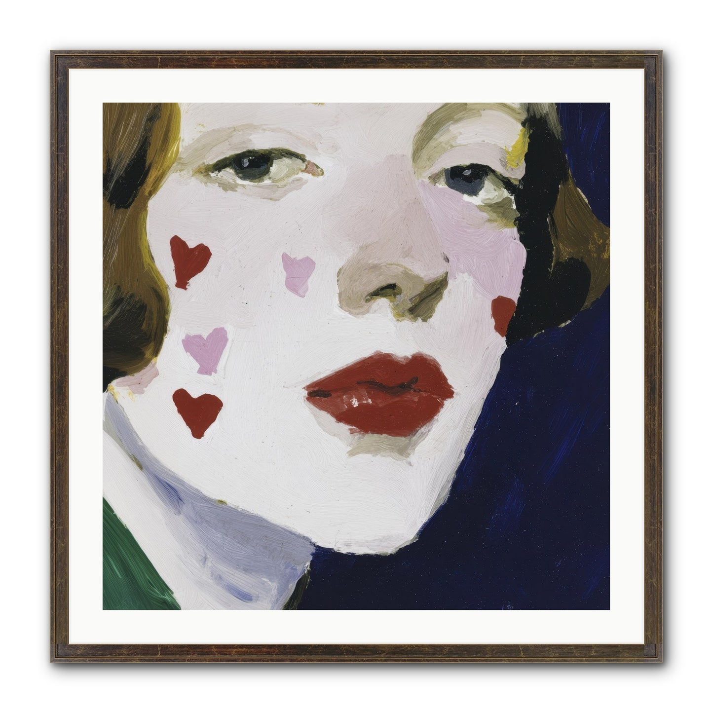 Heartglow Framed Print - Slimwoods Black/Gold 30x30