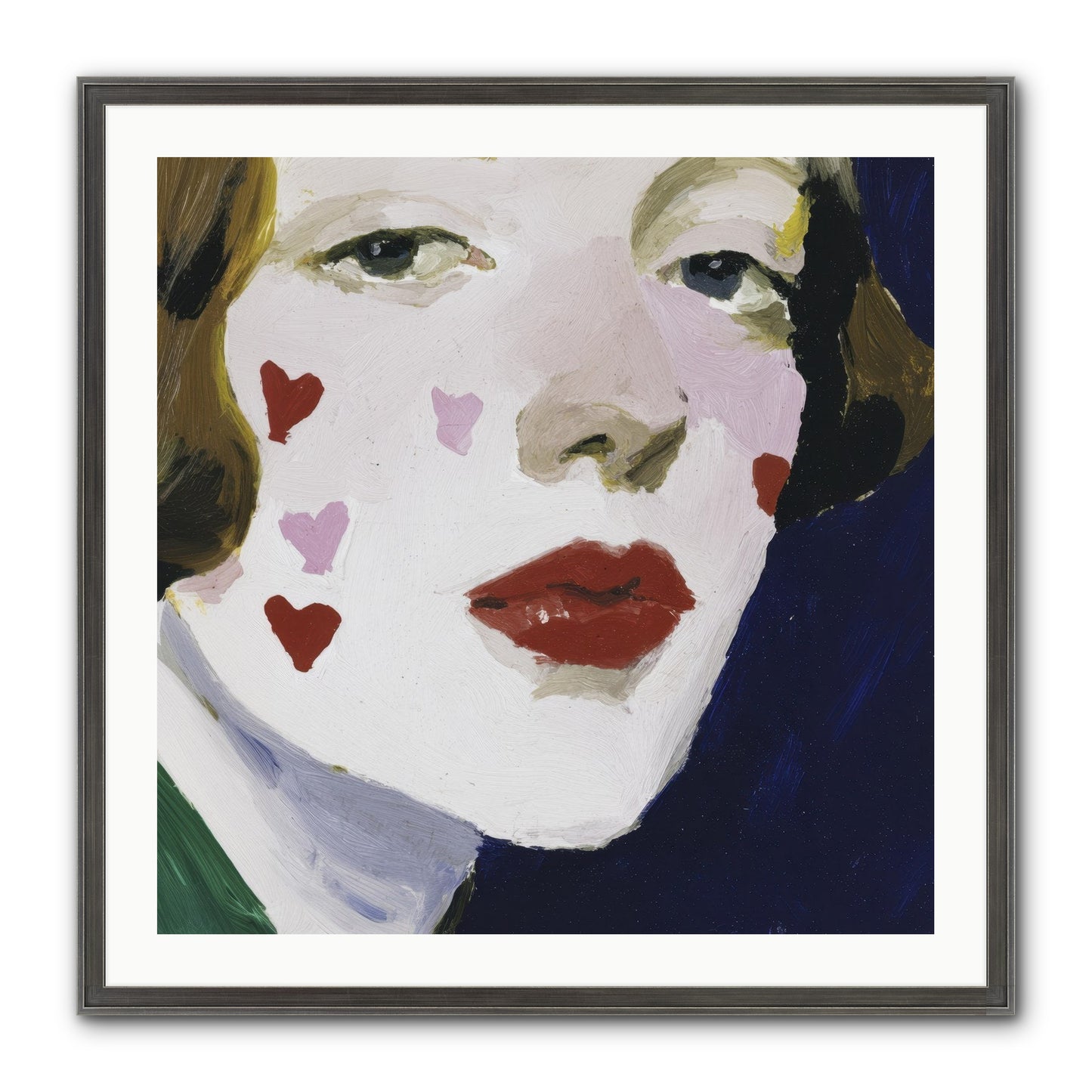 Heartglow Framed Print - Slimwoods Black/Silver 30x30