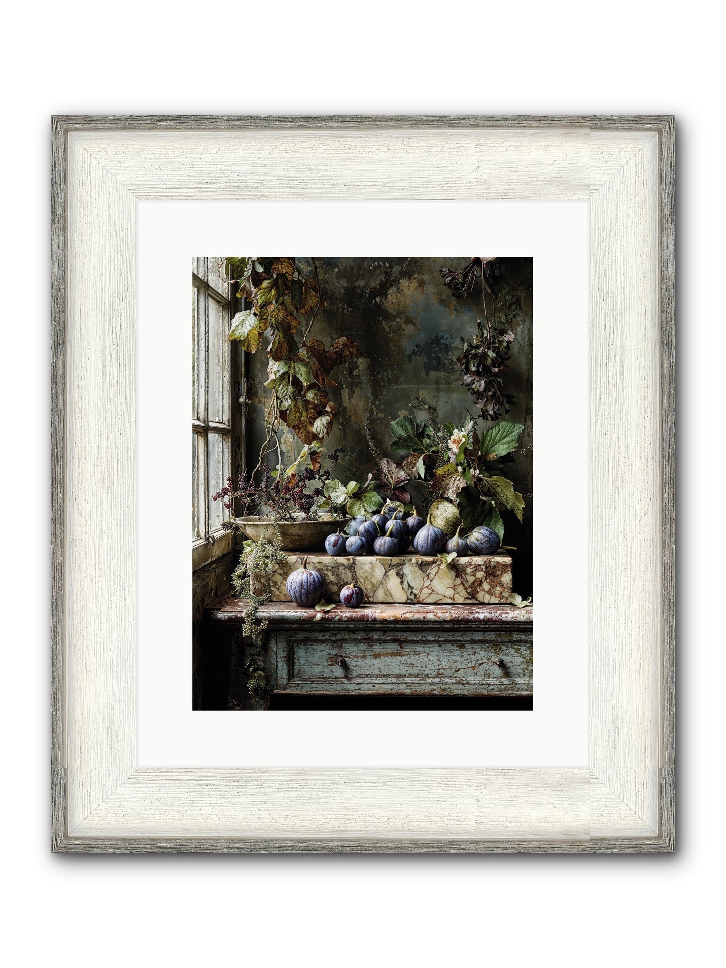Hearthgrown Framed Print - Driftwood White 12x16