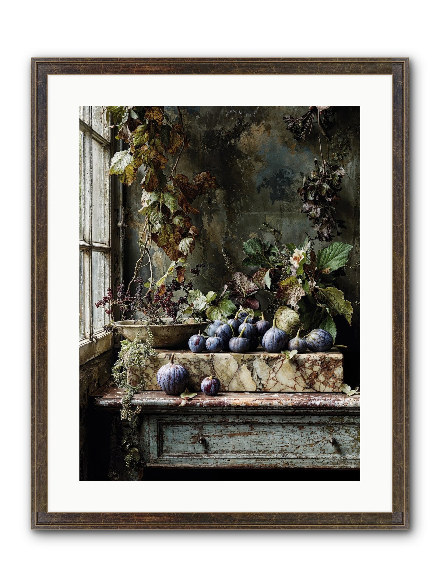 Hearthgrown Framed Print - Slimwoods Black/Gold 18x24