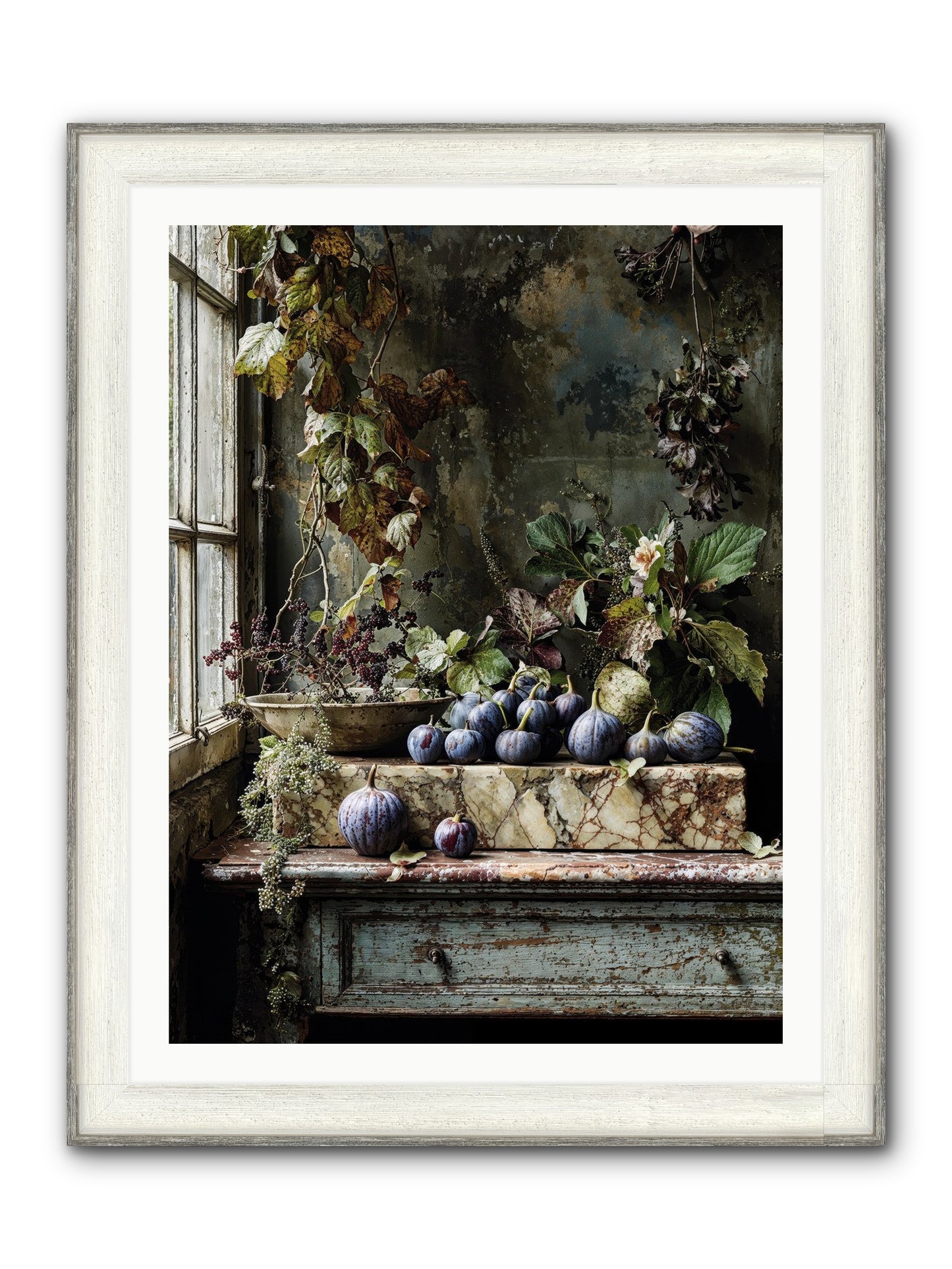 Hearthgrown Framed Print - Driftwood White 30x40