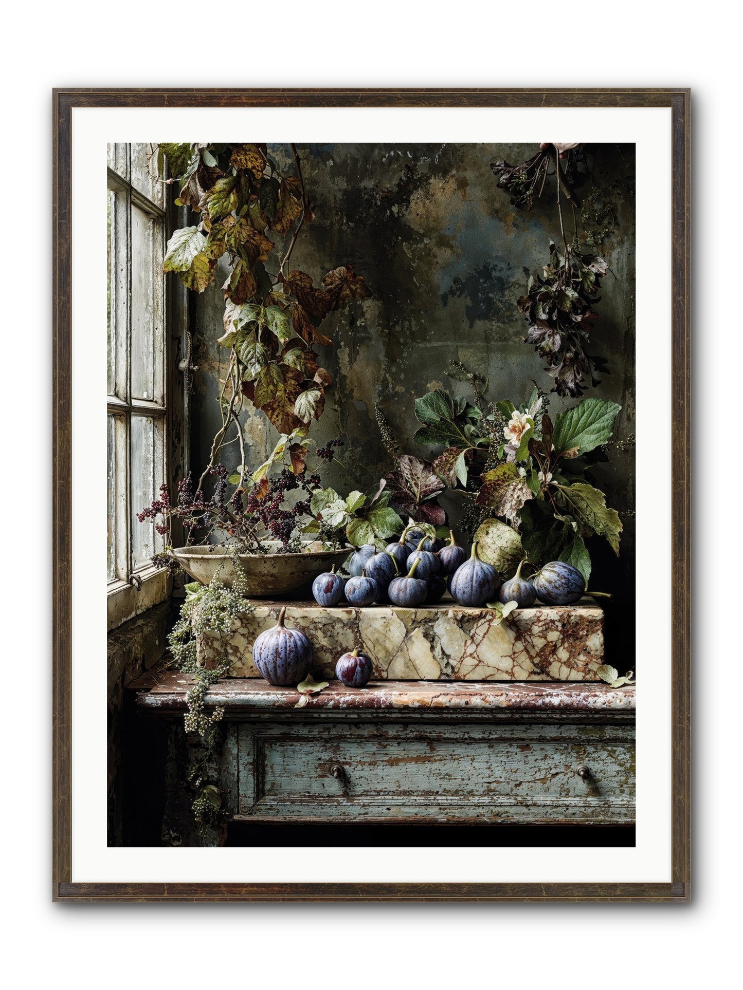 Hearthgrown Framed Print - Slimwoods Black/Gold 30x40