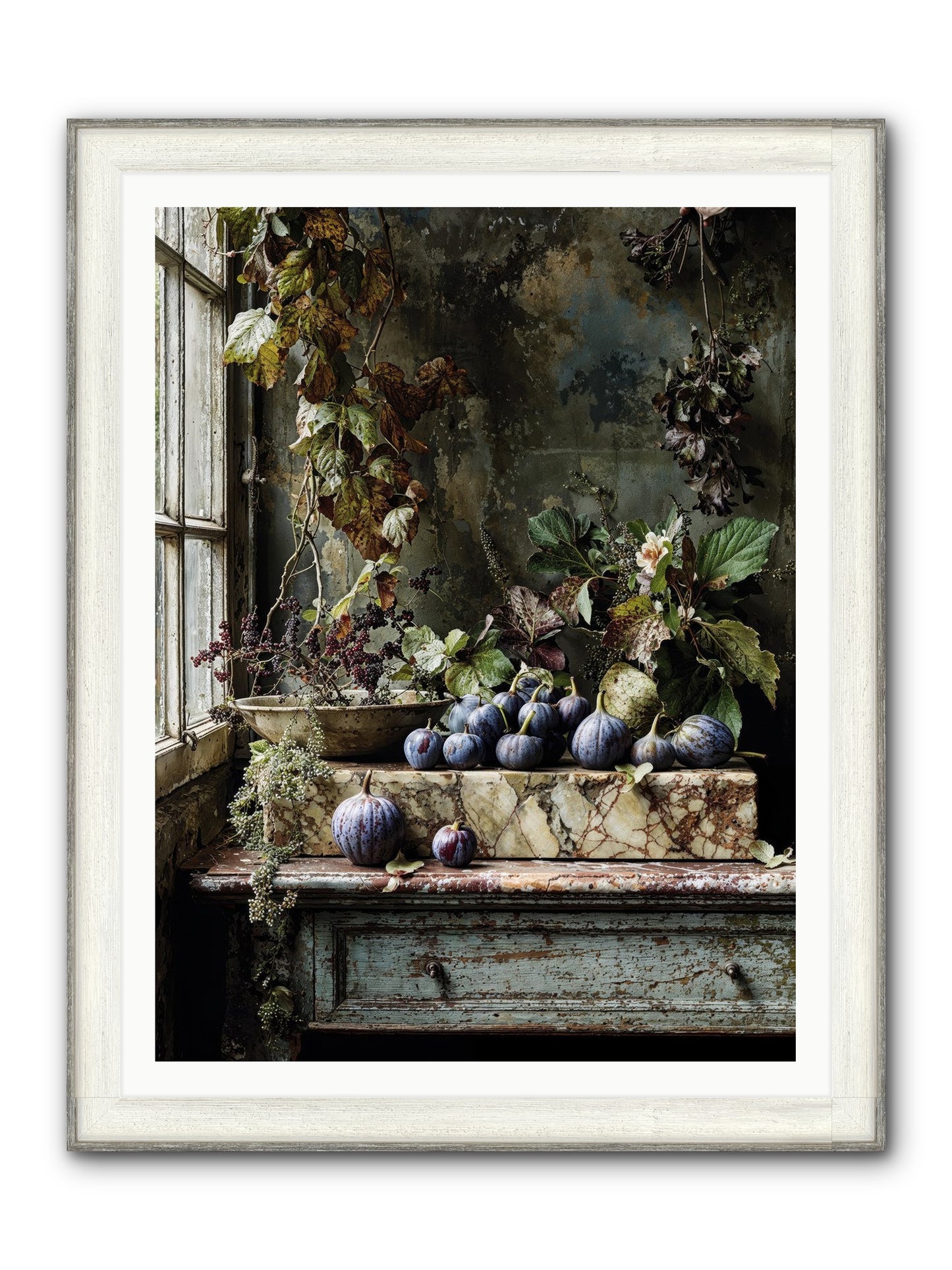 Hearthgrown Framed Print - Driftwood White 36x48