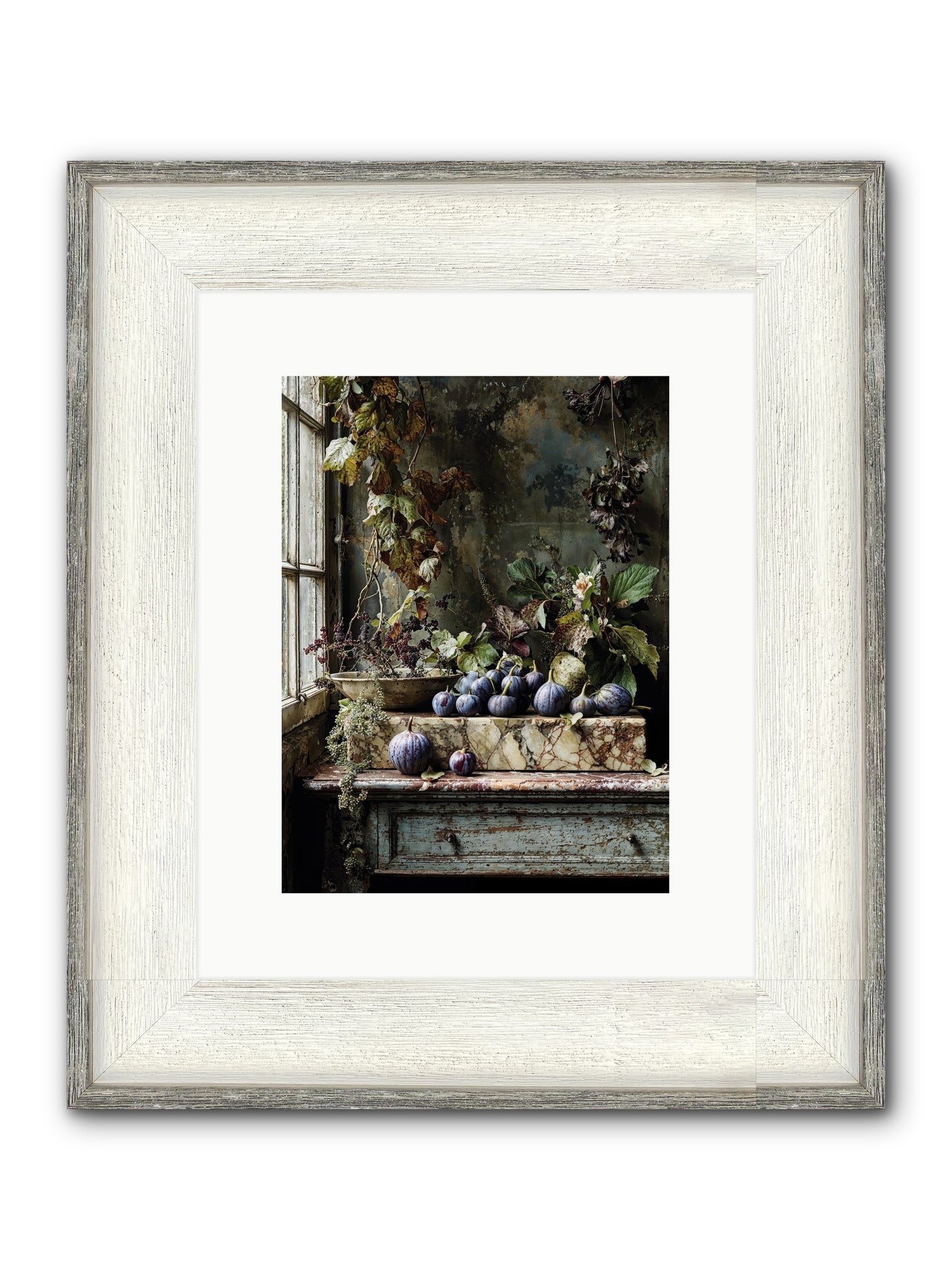 Hearthgrown Framed Print - Driftwood White 9x12