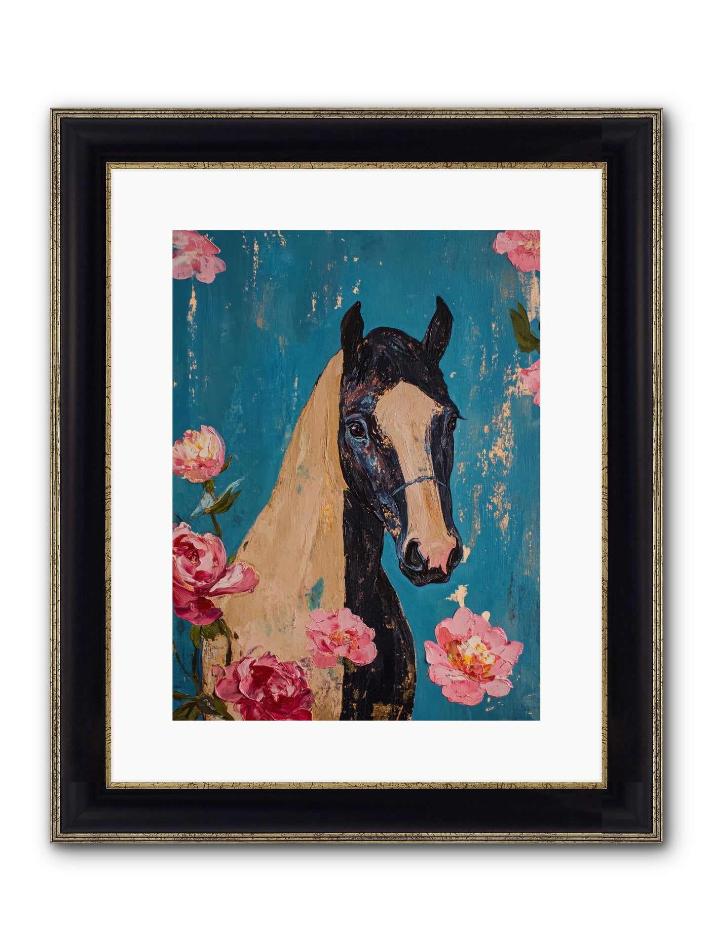 Heartland Champion Framed Print - Black & Gold 12x16