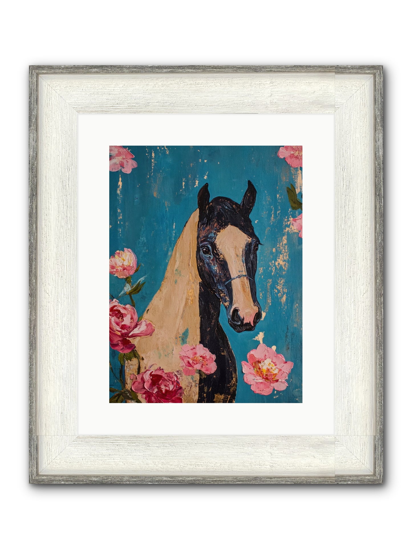Heartland Champion Framed Print - Driftwood White 12x16