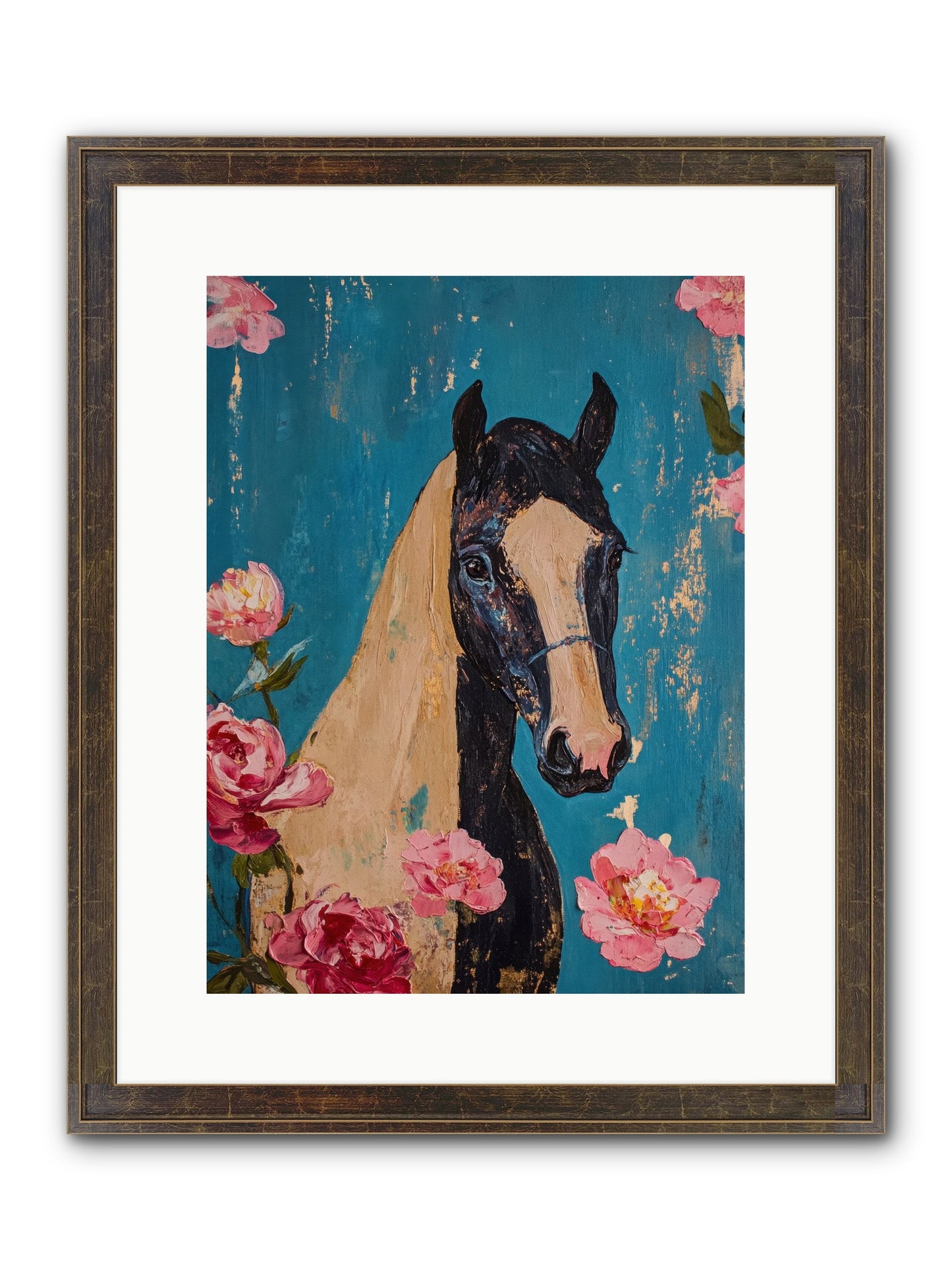 Heartland Champion Framed Print - Slimwoods Black/Gold 12x16