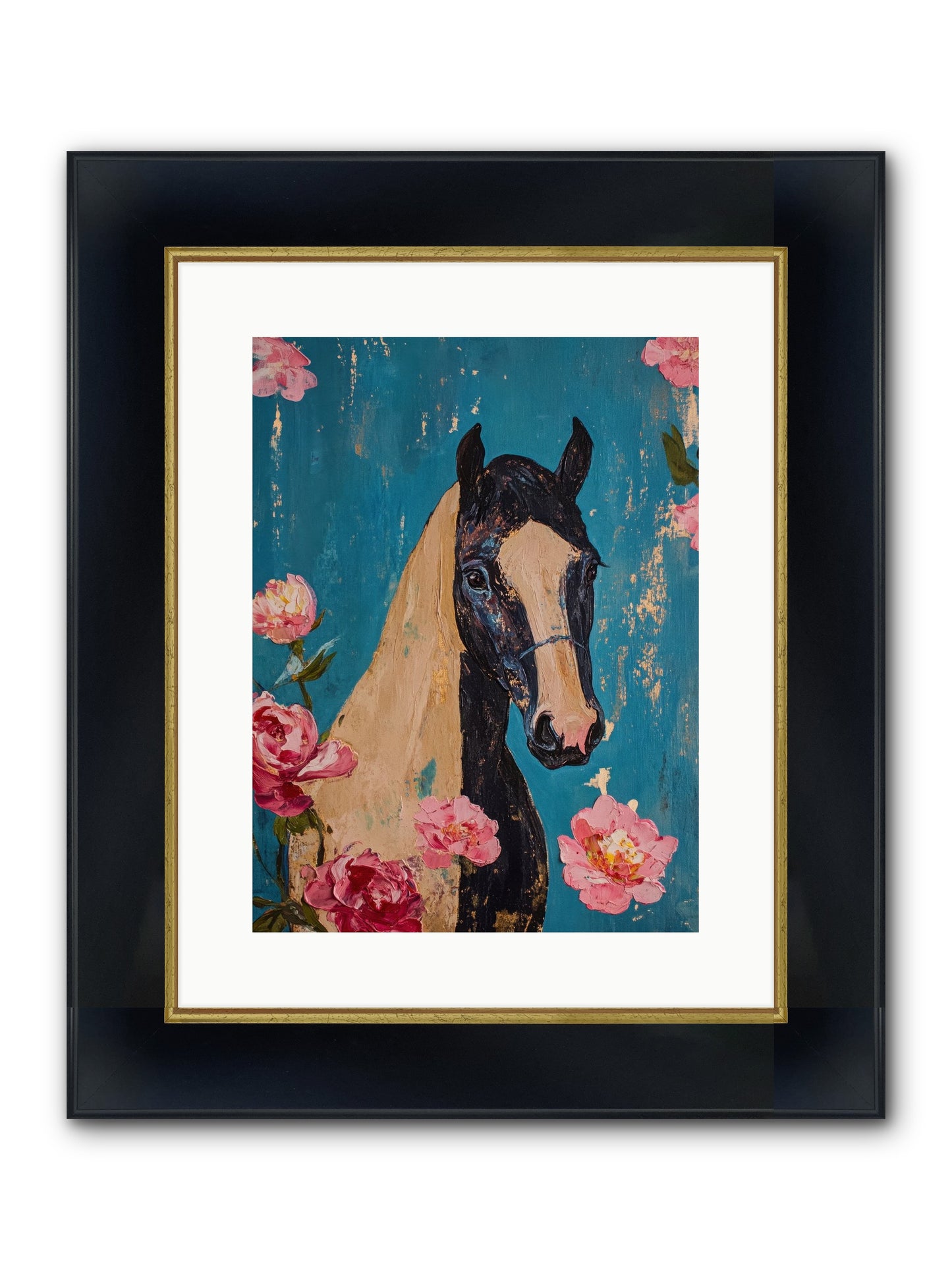 Heartland Champion Framed Print - Wide Black w/Gold 12x16