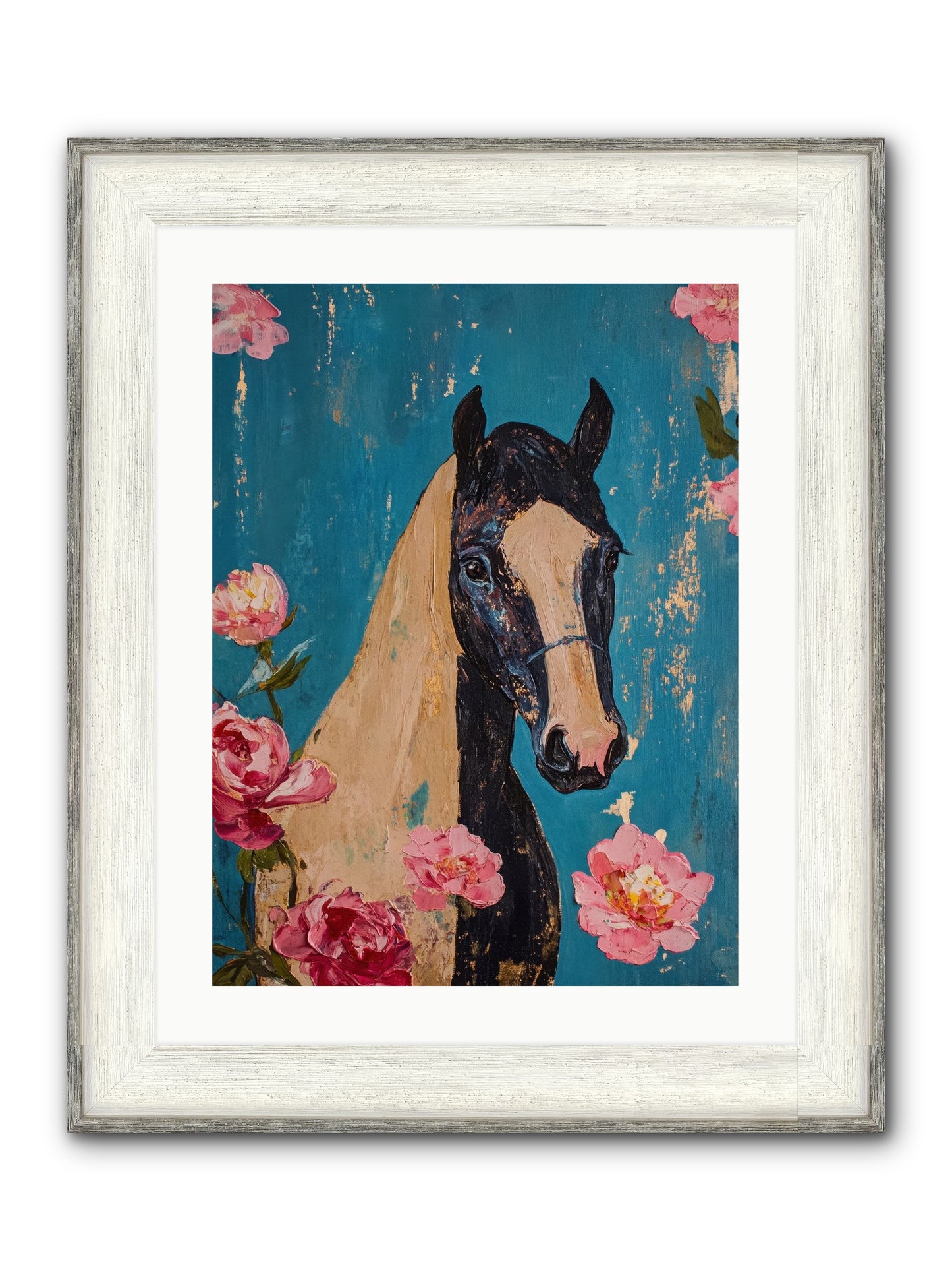 Heartland Champion Framed Print - Driftwood White 18x24