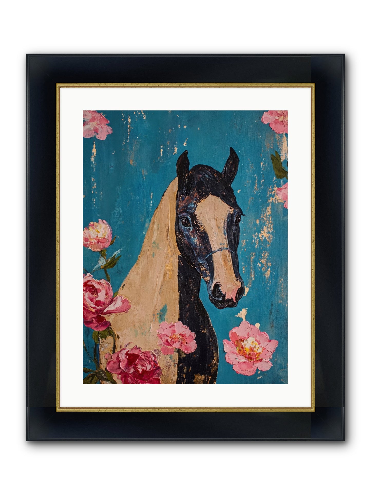 Heartland Champion Framed Print - Wide Black w/Gold 18x24