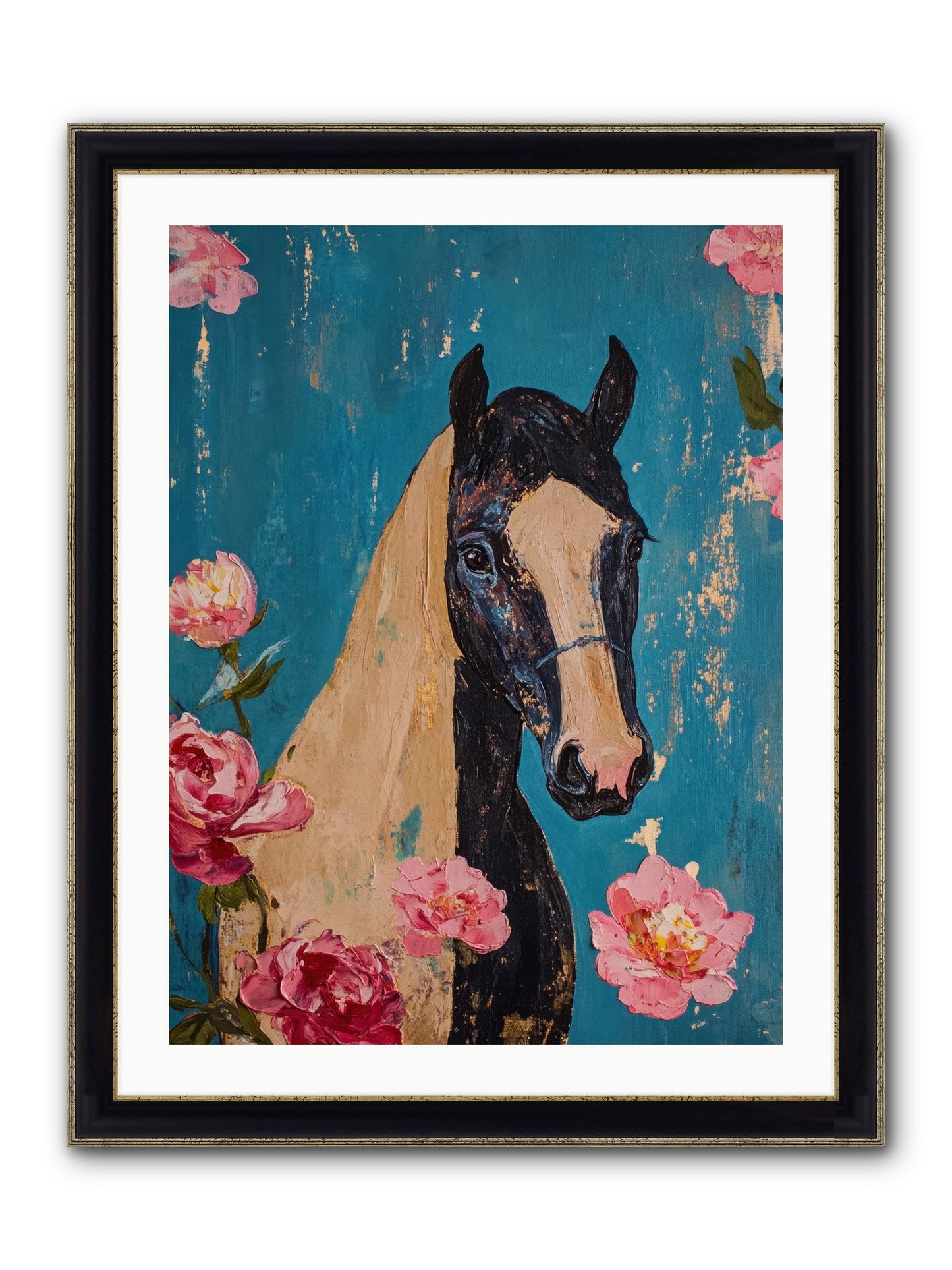 Heartland Champion Framed Print - Black & Gold 24x32