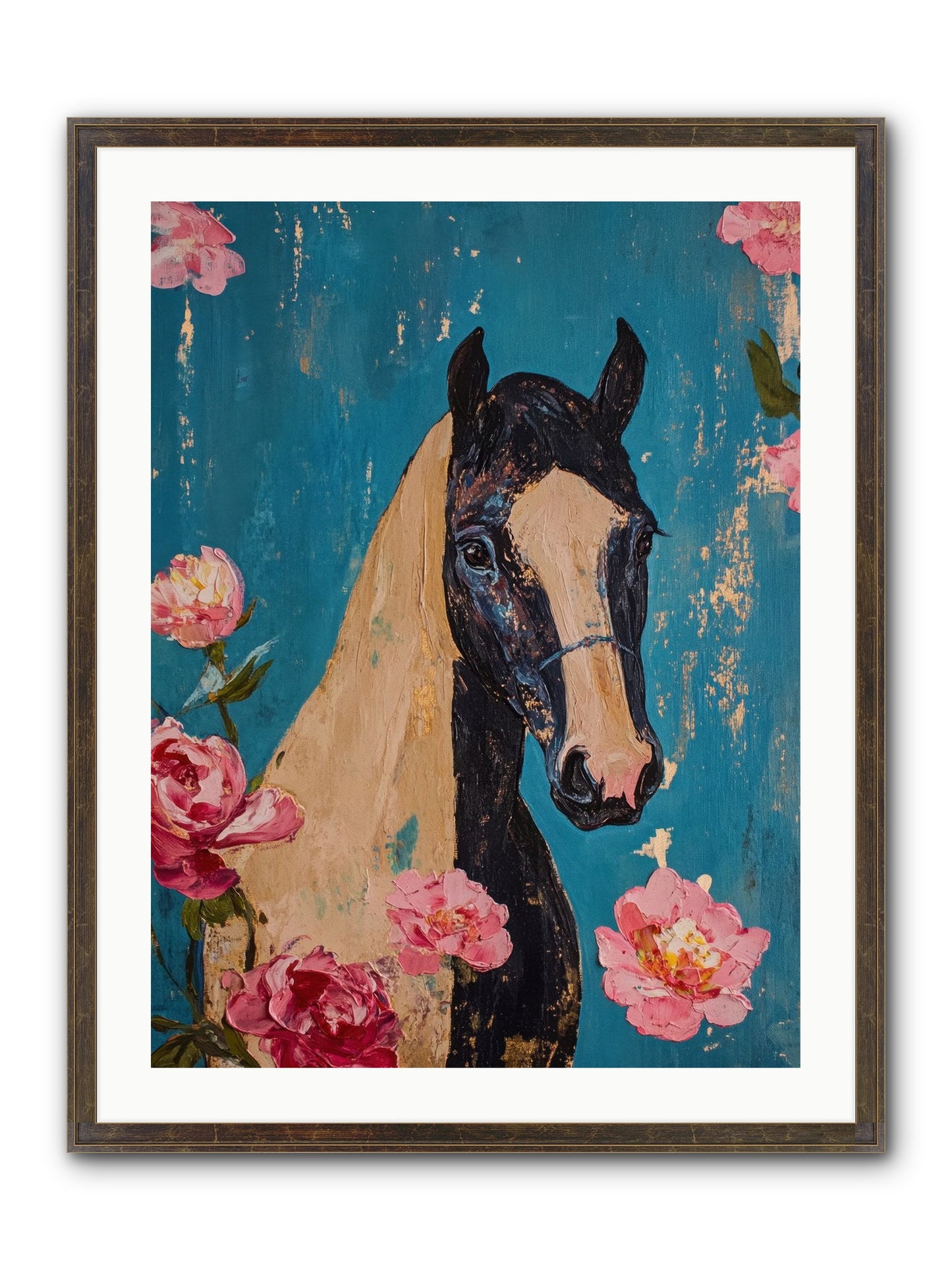 Heartland Champion Framed Print - Slimwoods Black/Gold 24x32