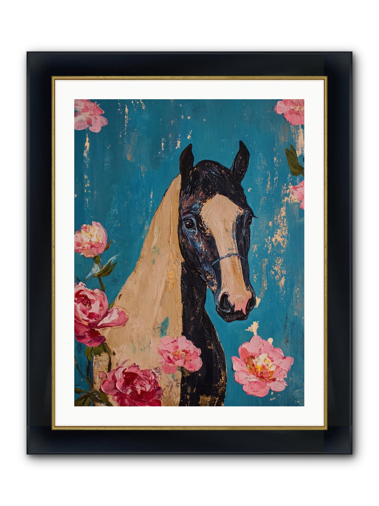 Heartland Champion Framed Print - Wide Black w/Gold 24x32