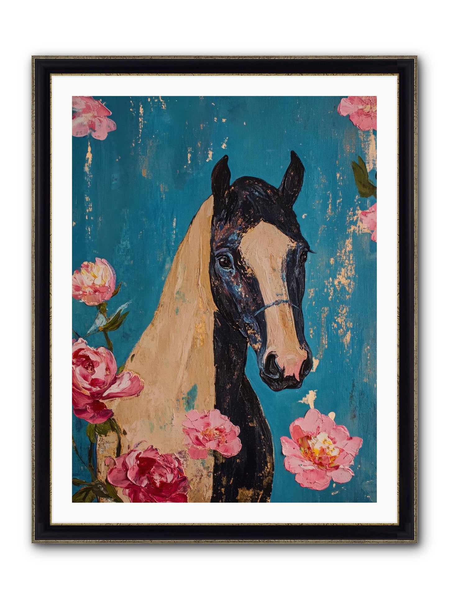 Heartland Champion Framed Print - Black & Gold 30x40