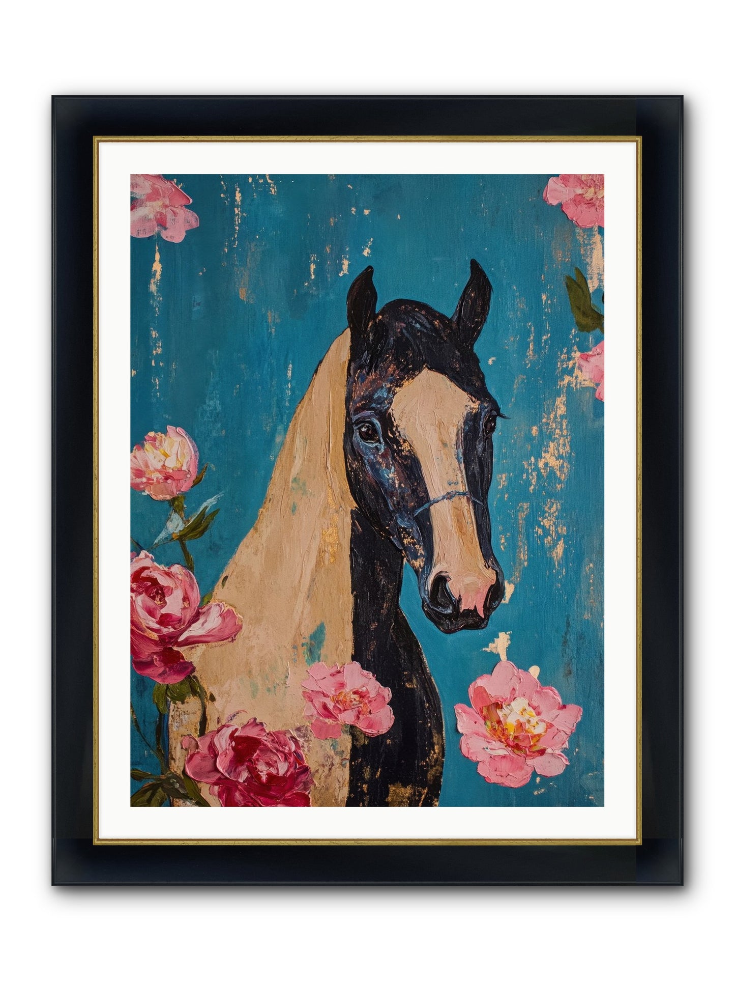 Heartland Champion Framed Print - Wide Black w/Gold 30x40