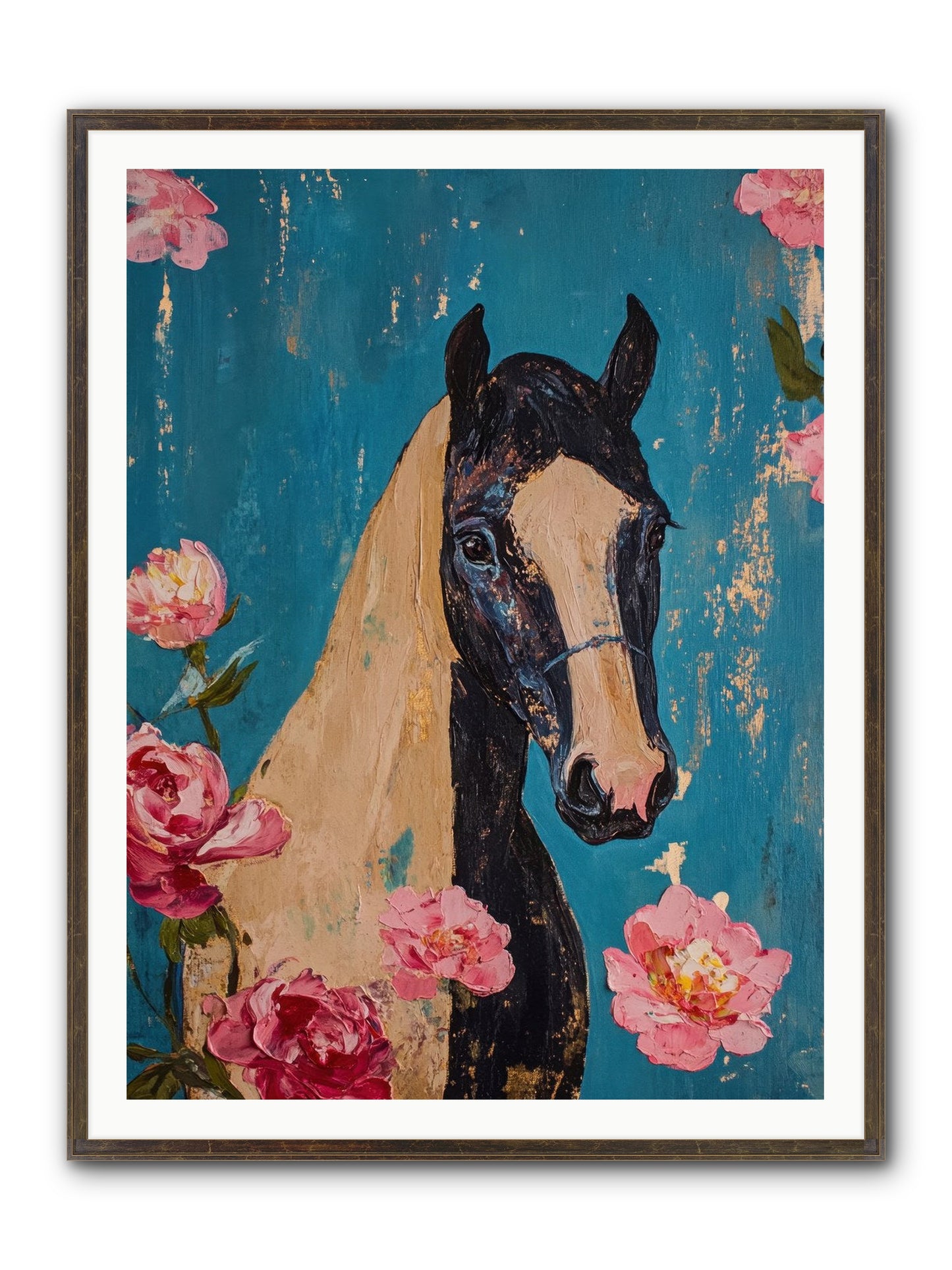 Heartland Champion Framed Print - Slimwoods Black/Gold 36x48