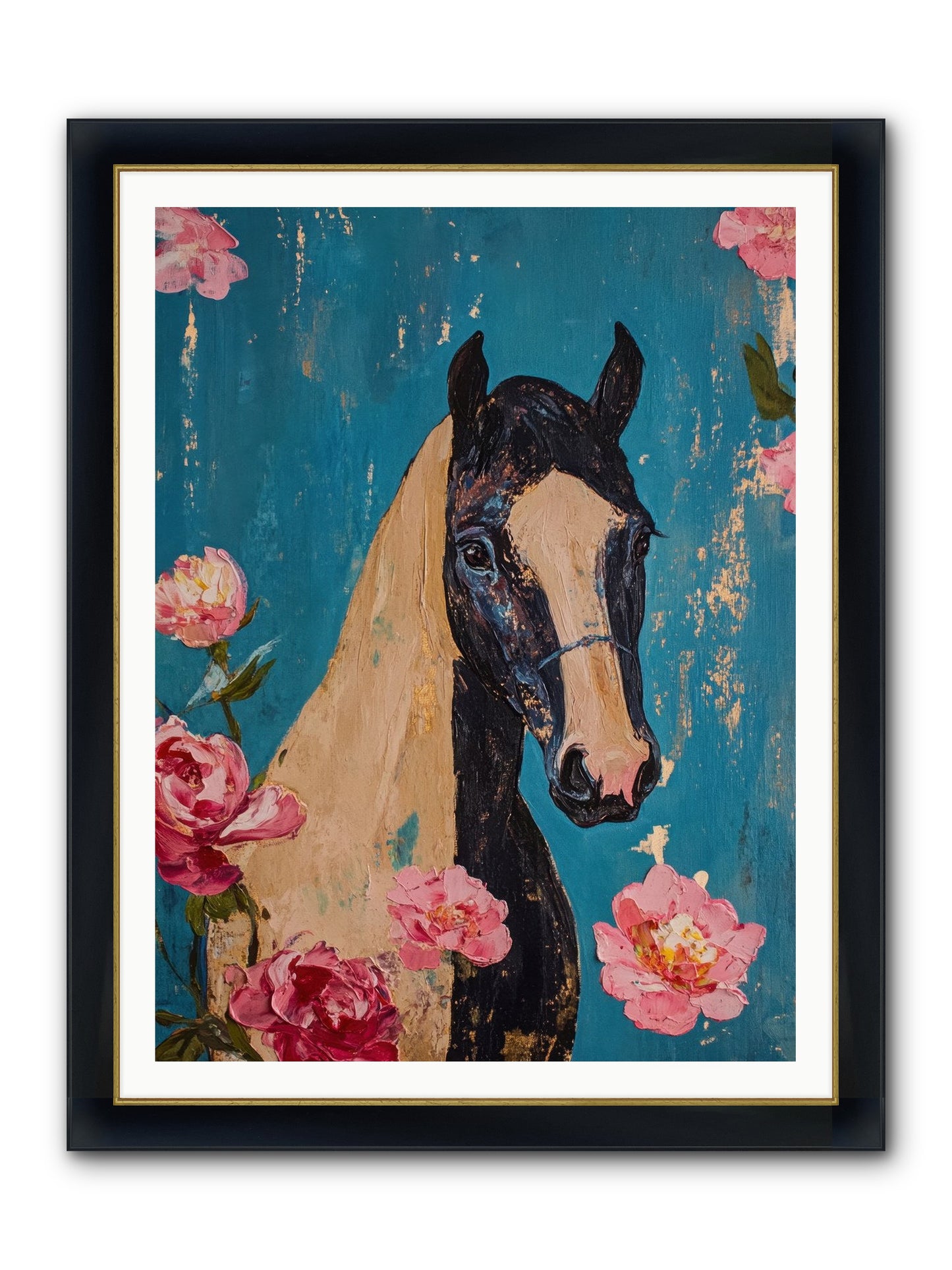 Heartland Champion Framed Print - Wide Black w/Gold 36x48