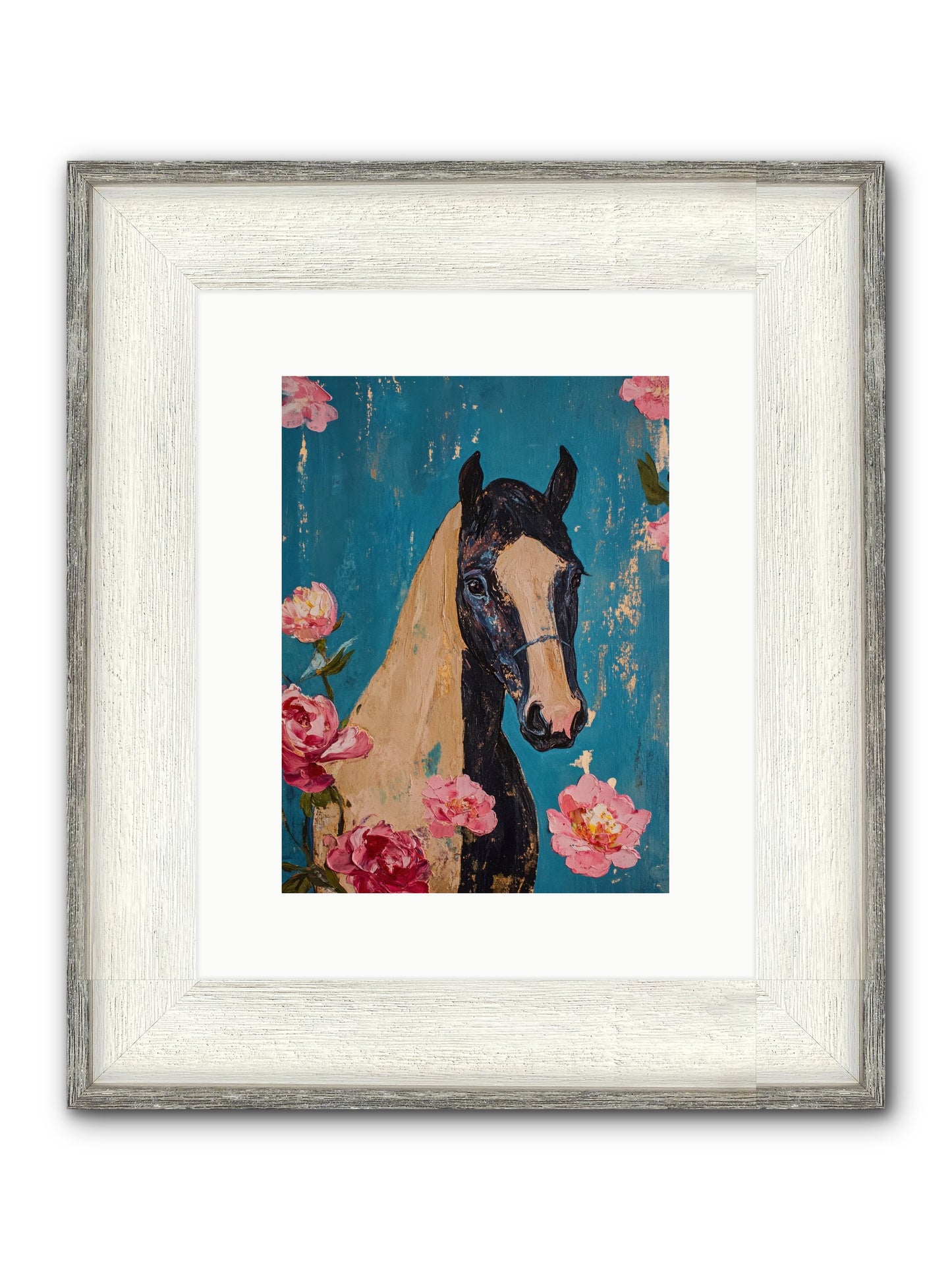 Heartland Champion Framed Print - Driftwood White 9x12