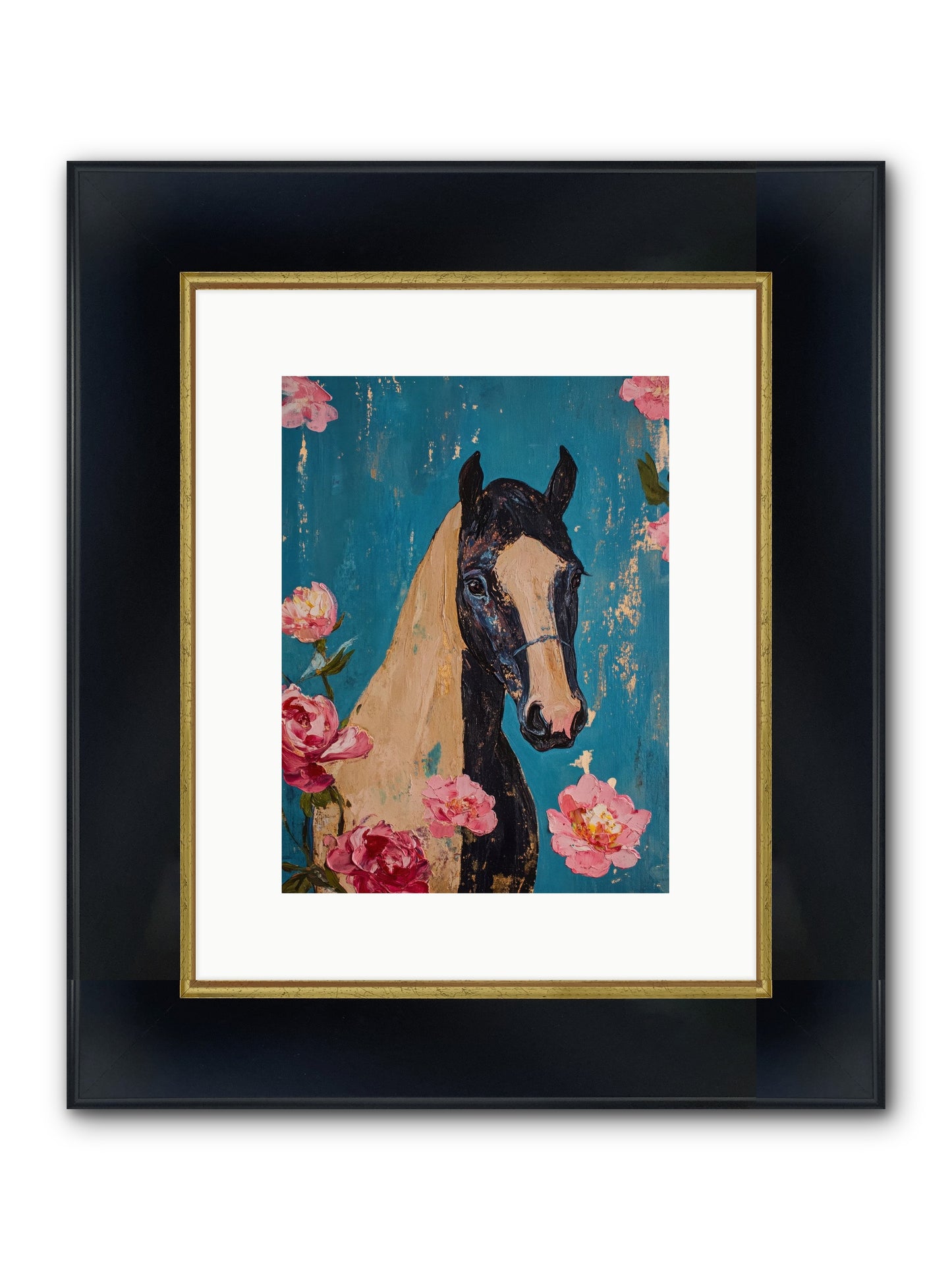 Heartland Champion Framed Print - Wide Black w/Gold 9x12