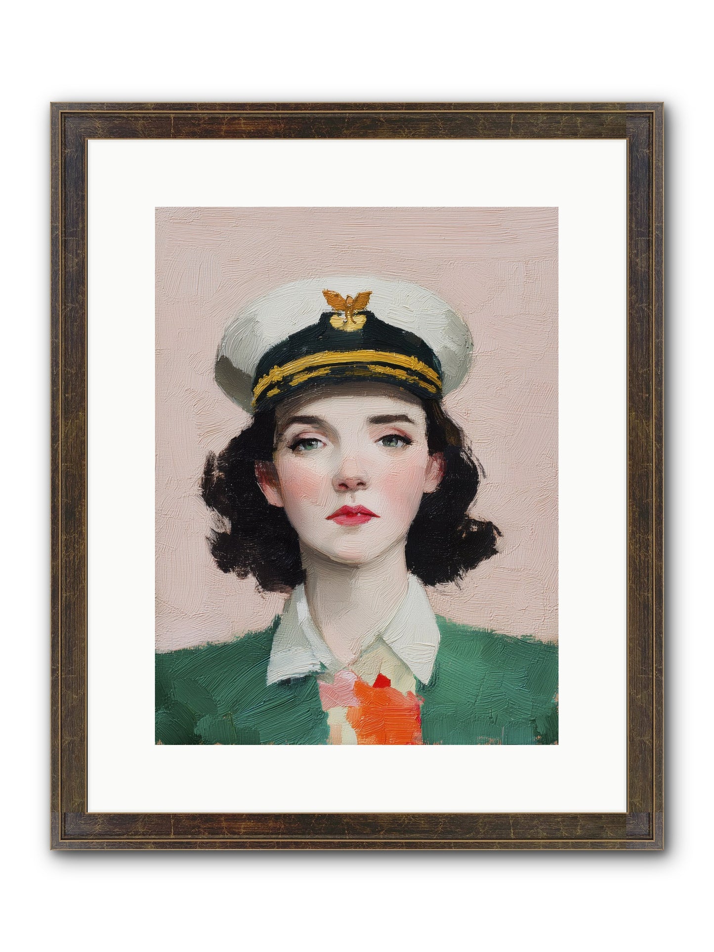 Hearts And Seas Framed Print - Slimwoods Black/Gold 12x16
