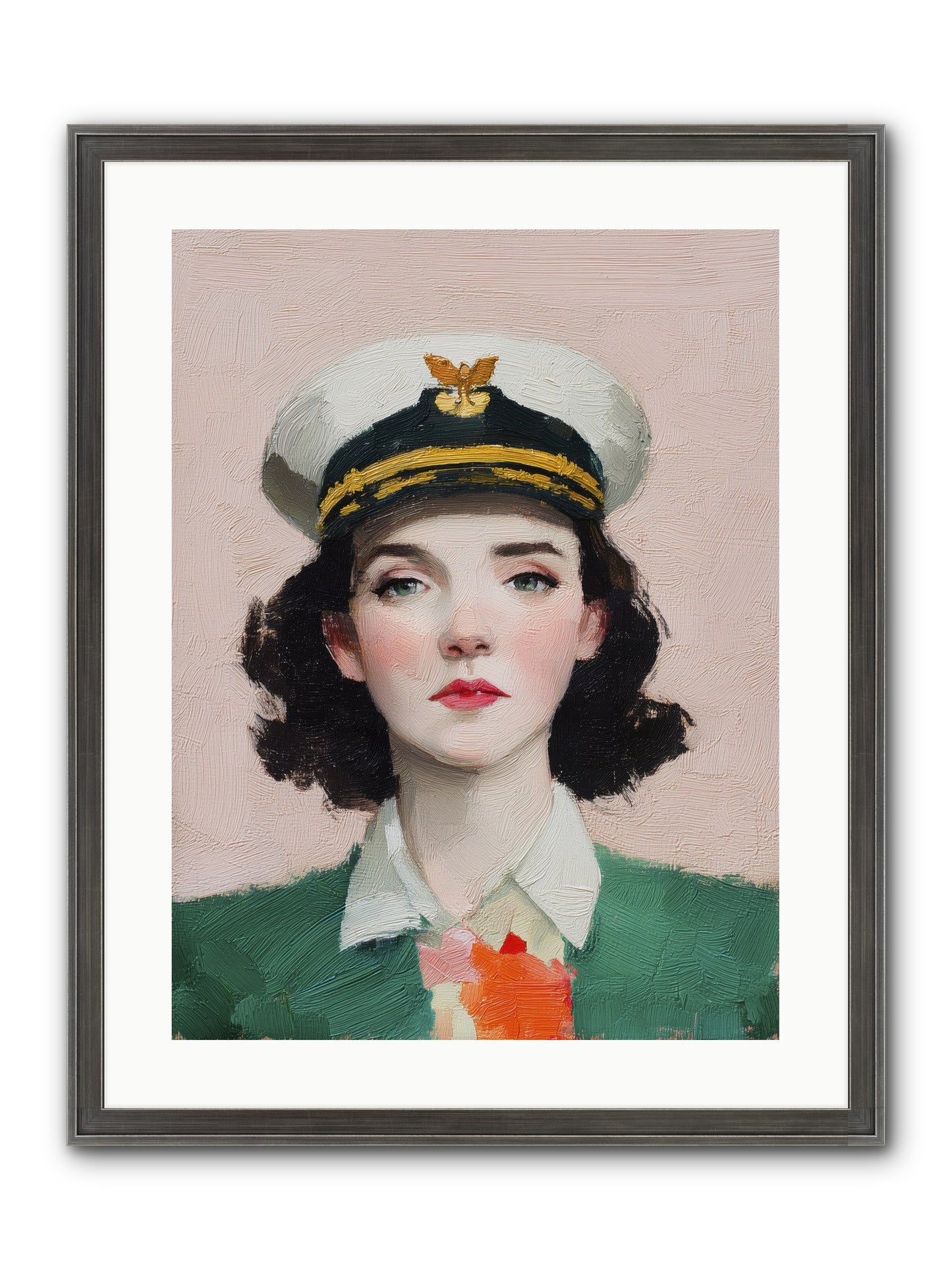 Hearts And Seas Framed Print - Slimwoods Black/Silver 18x24