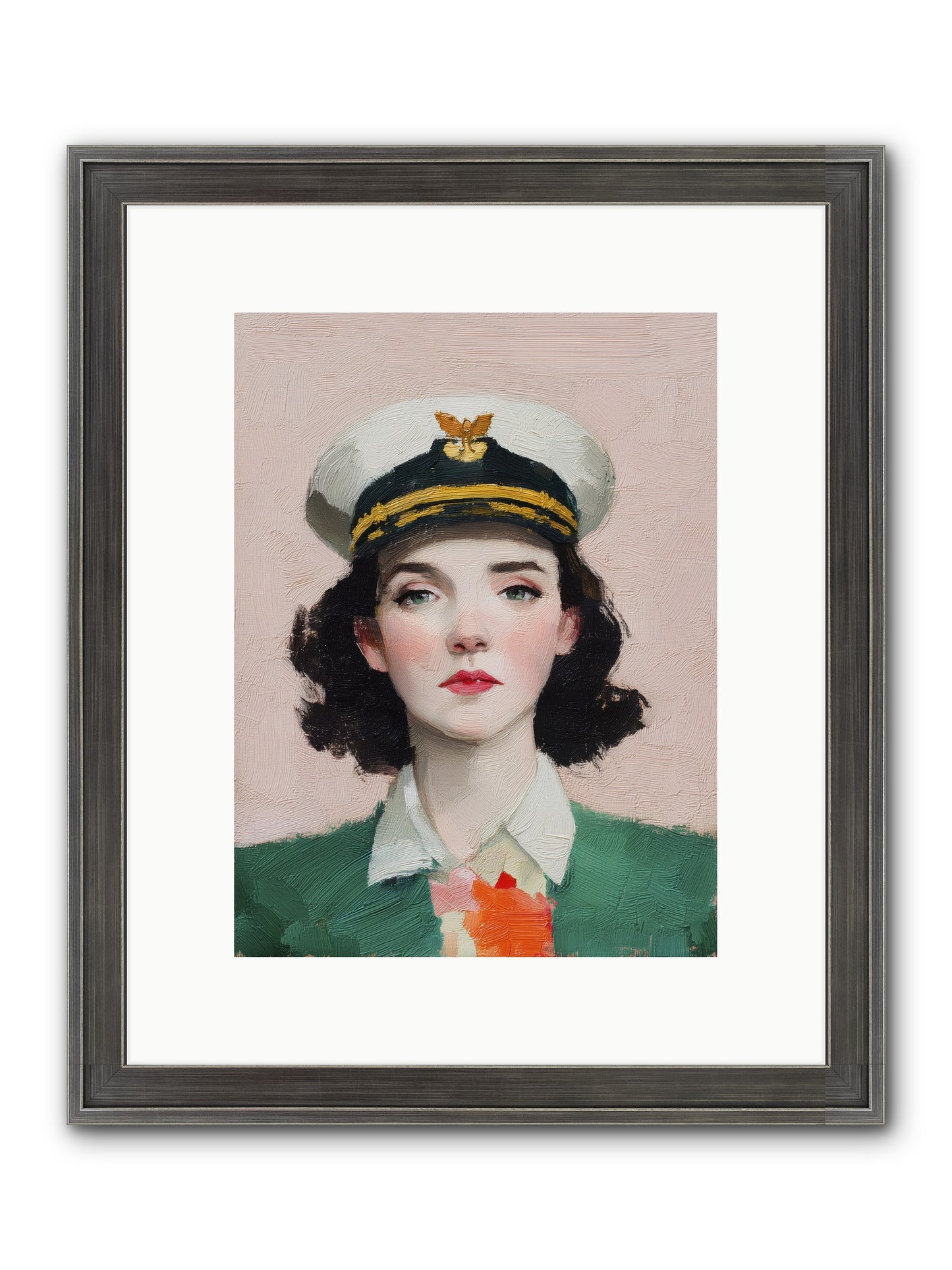 Hearts And Seas Framed Print - Slimwoods Black/Silver 9x12