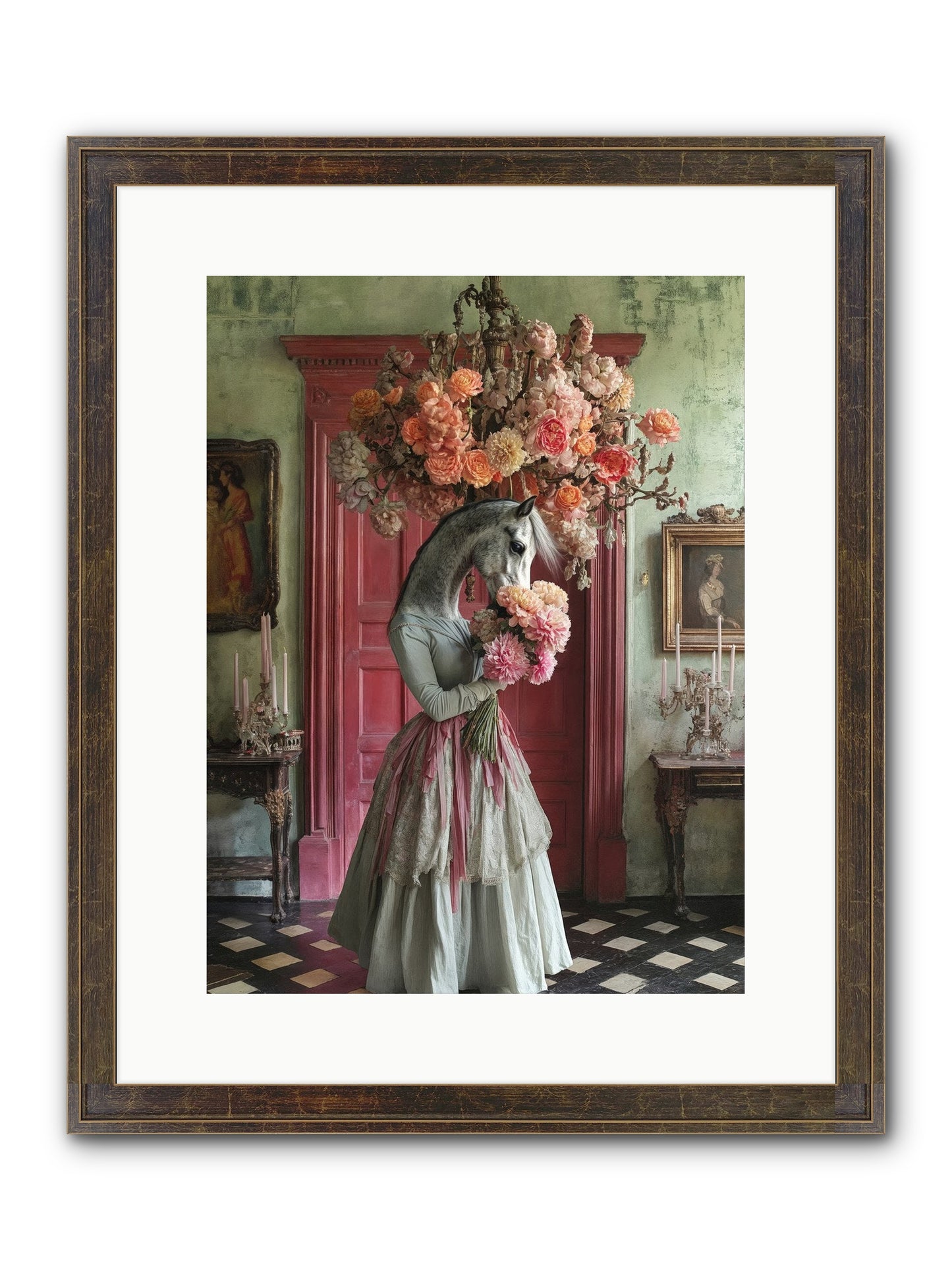 Hearts Catch Better Dreams Framed Print - Slimwoods Black/Gold 12x16