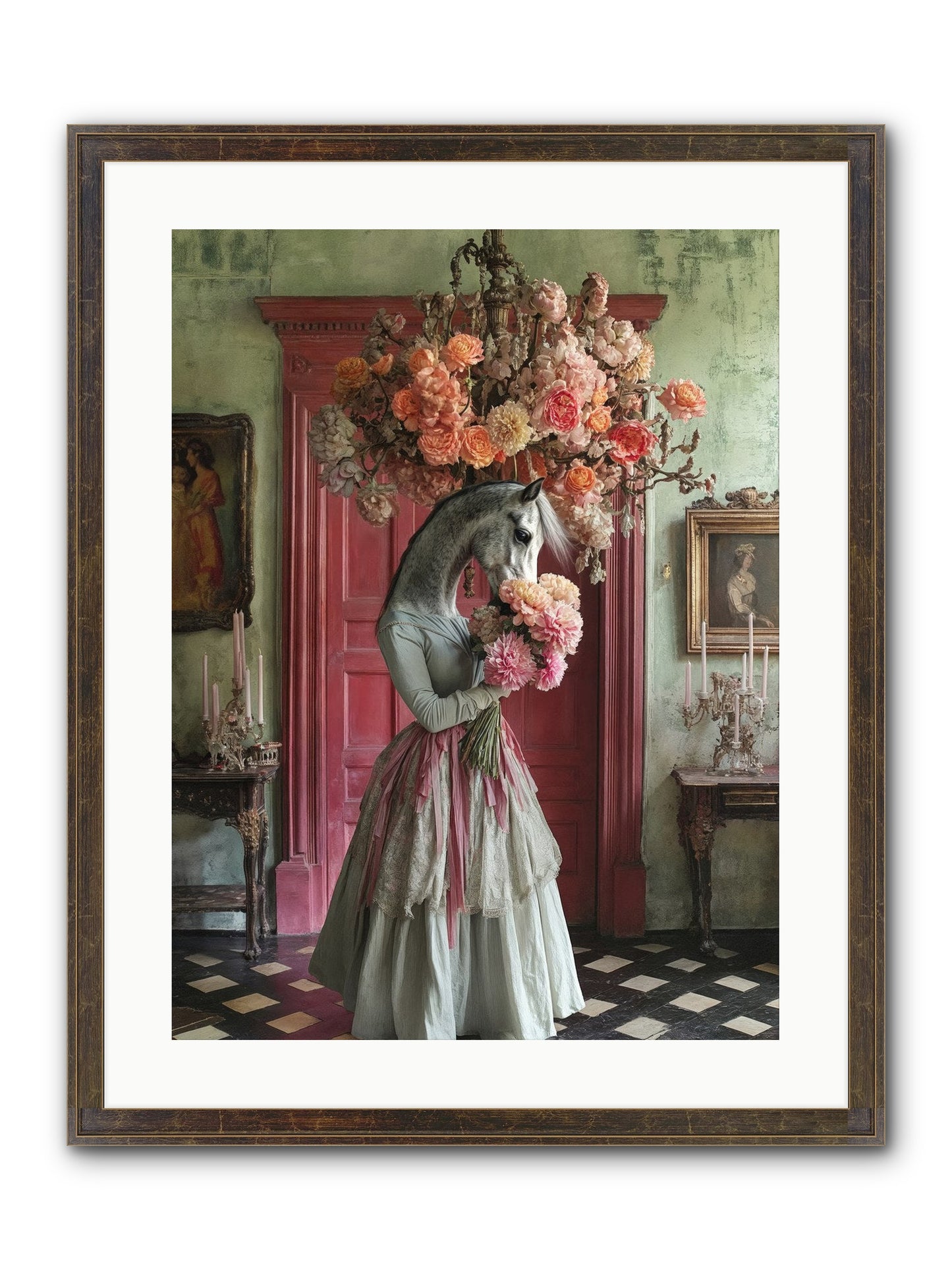 Hearts Catch Better Dreams Framed Print - Slimwoods Black/Gold 18x24