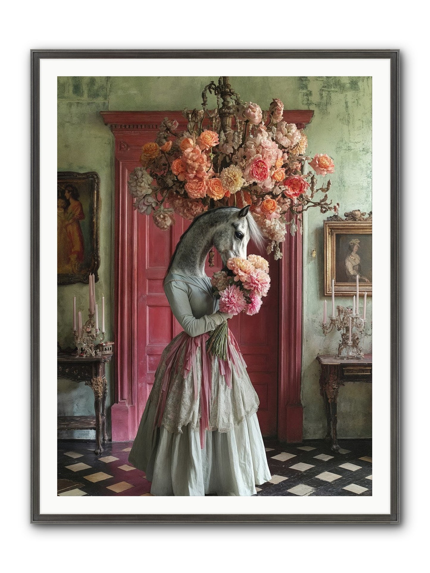 Hearts Catch Better Dreams Framed Print - Slimwoods Black/Silver 36x48