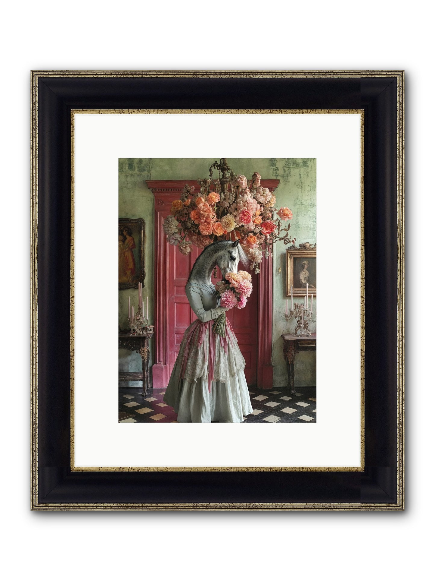 Hearts Catch Better Dreams Framed Print - Black & Gold 9x12