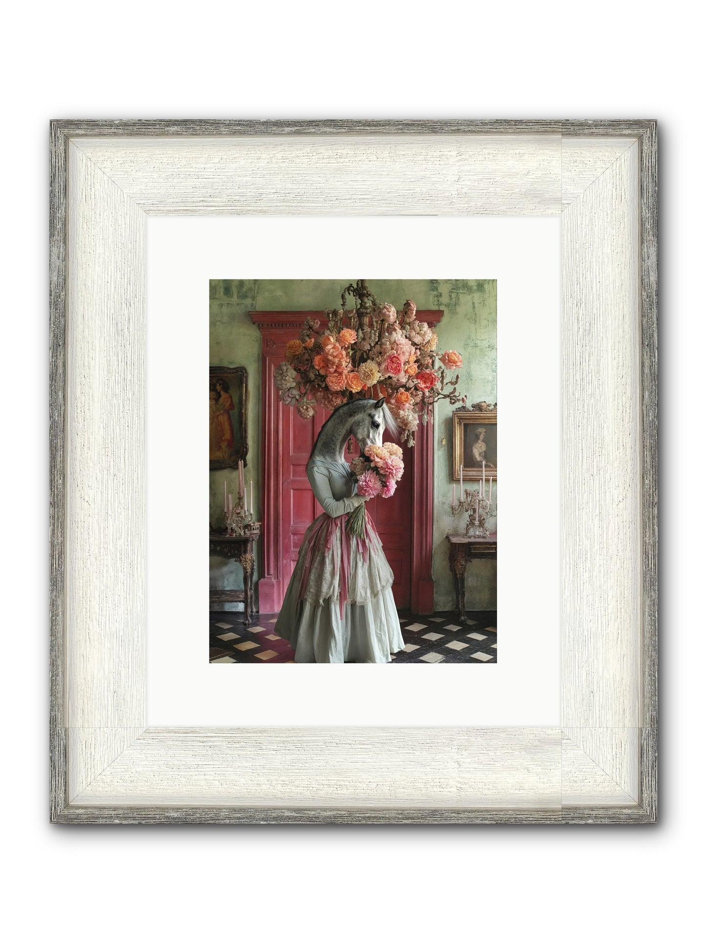 Hearts Catch Better Dreams Framed Print - Driftwood White 9x12