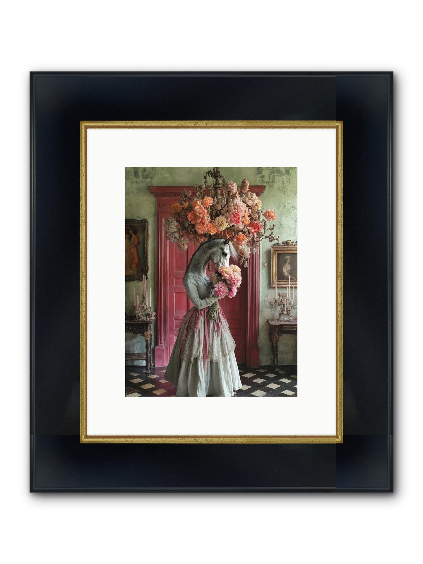 Hearts Catch Better Dreams Framed Print - Wide Black w/Gold 9x12