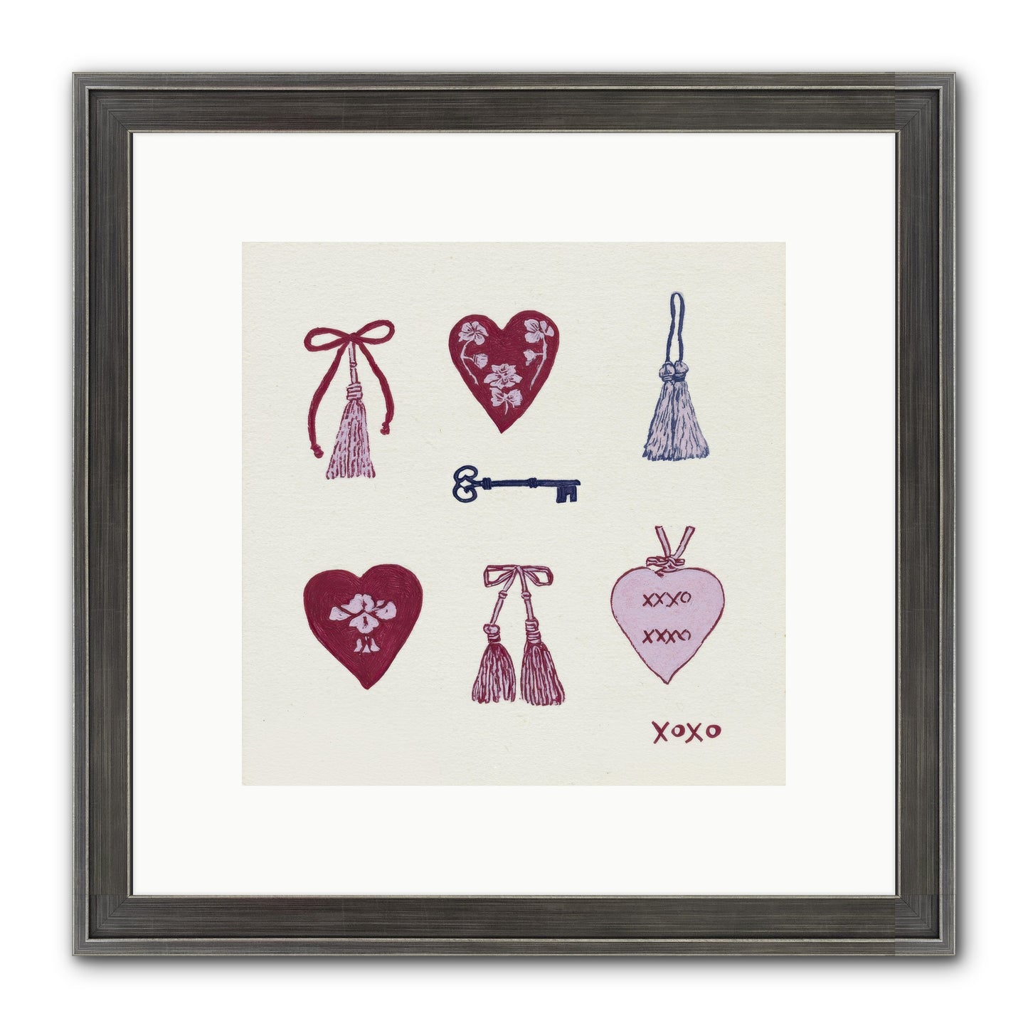 Hearts Find Their Home Framed Print - Slimwoods Black/Silver 10x10