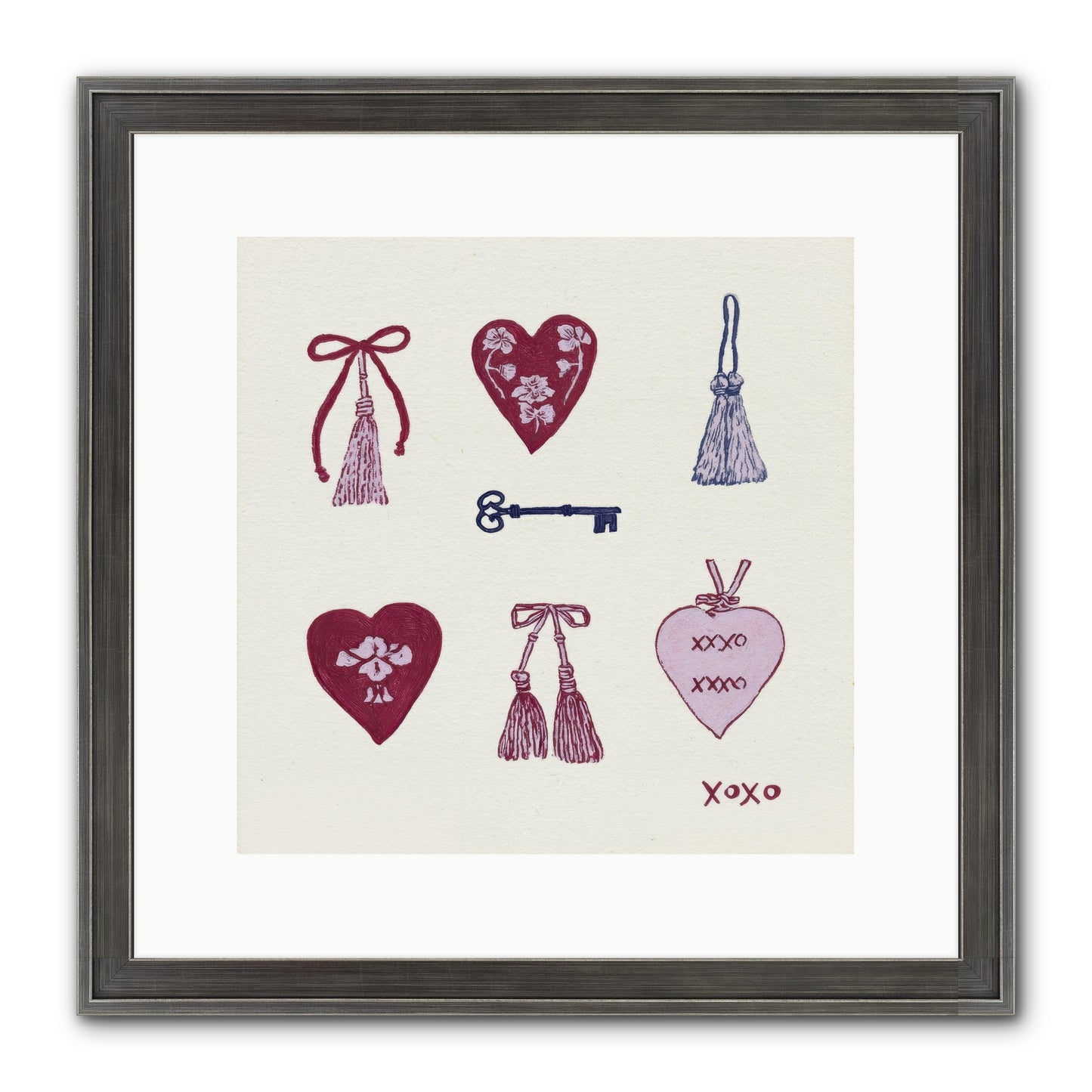 Hearts Find Their Home Framed Print - Slimwoods Black/Silver 12x12