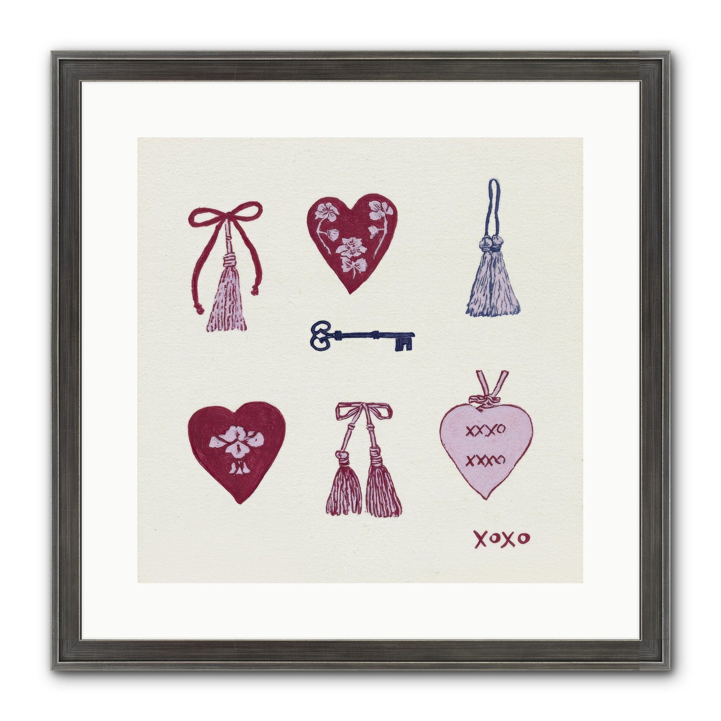 Hearts Find Their Home Framed Print - Slimwoods Black/Silver 16x16