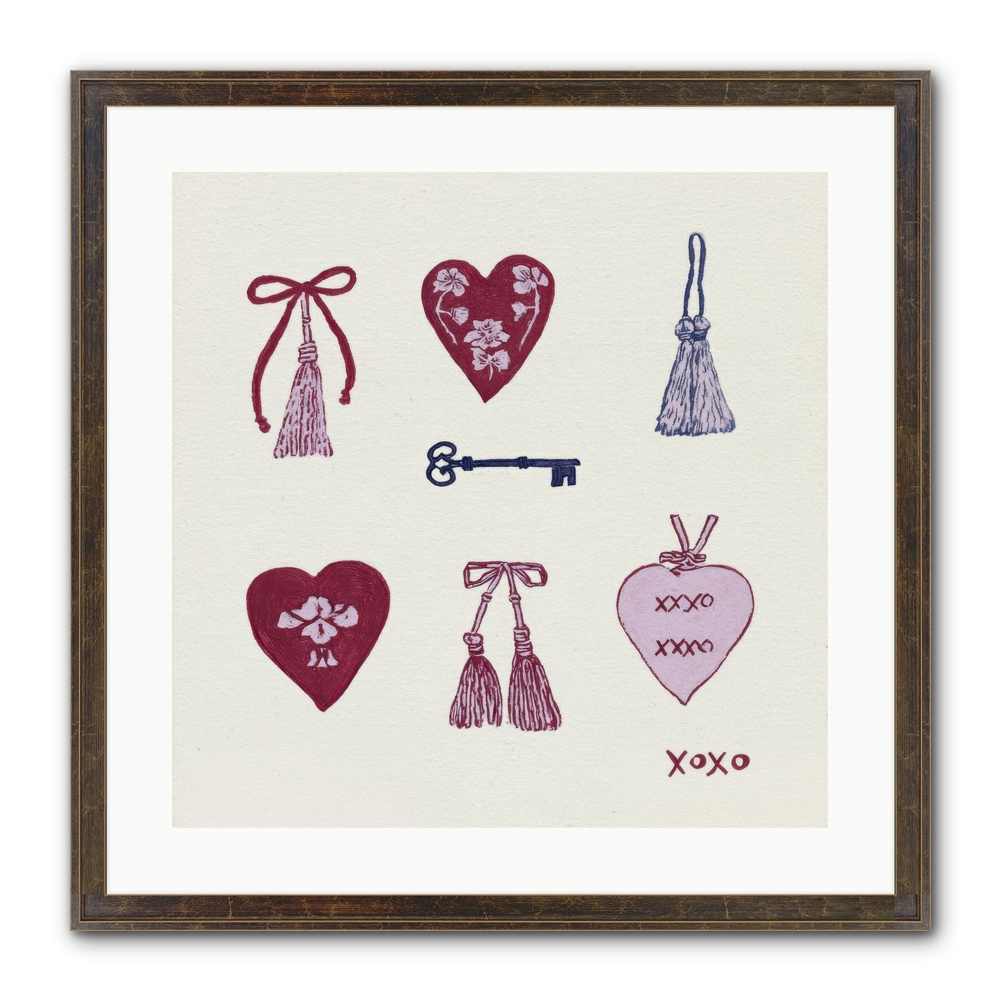 Hearts Find Their Home Framed Print - Slimwoods Black/Gold 20x20