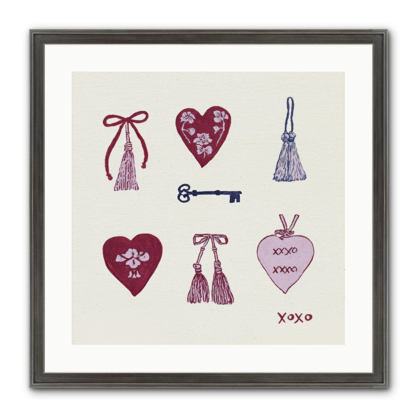 Hearts Find Their Home Framed Print - Slimwoods Black/Silver 20x20