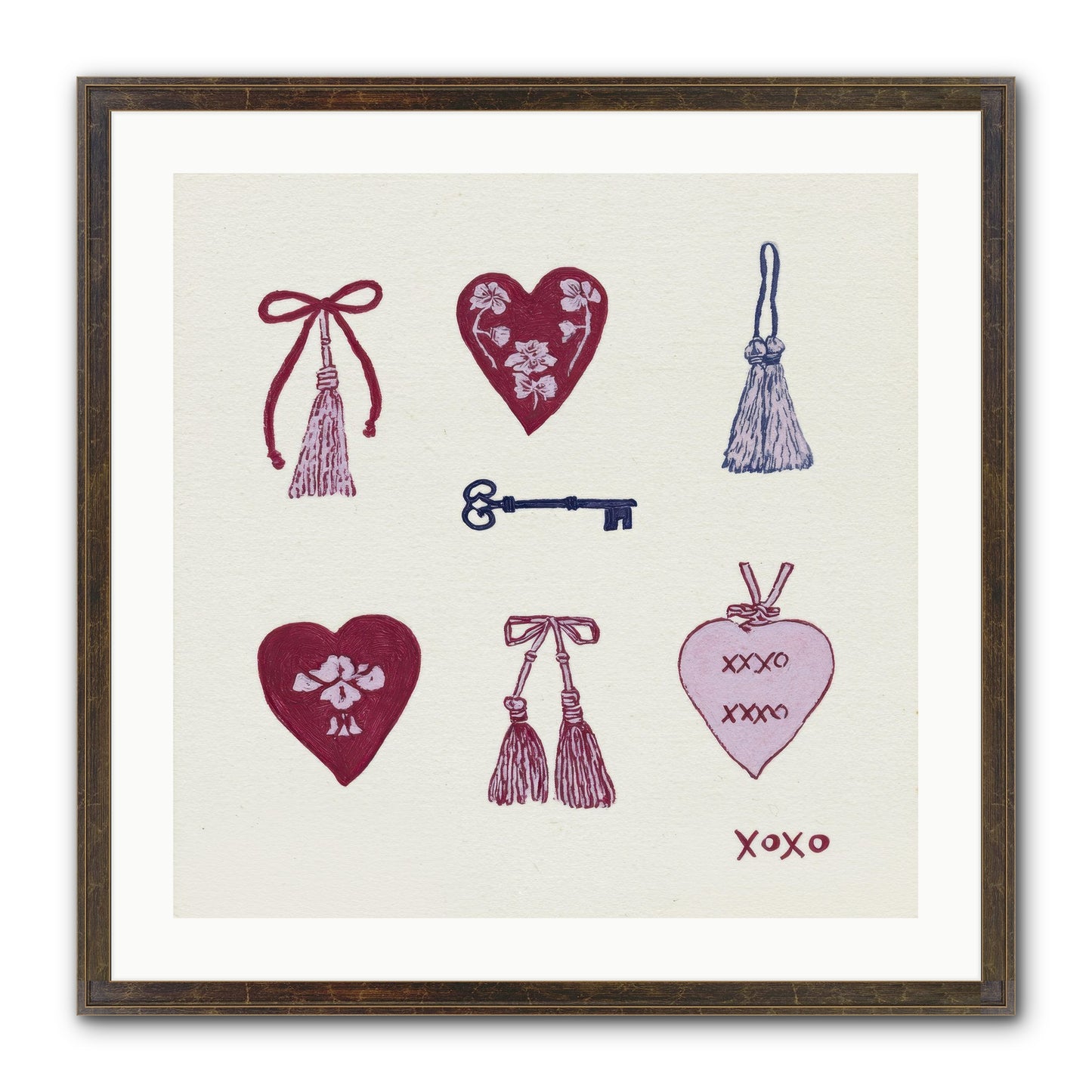 Hearts Find Their Home Framed Print - Slimwoods Black/Gold 24x24
