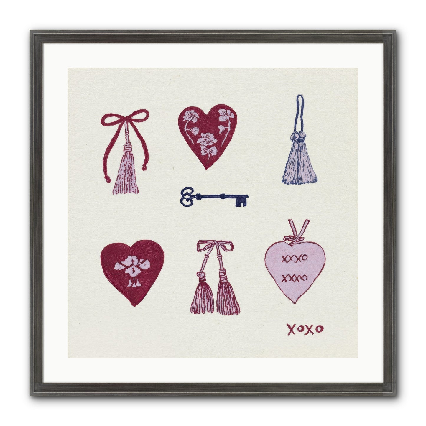Hearts Find Their Home Framed Print - Slimwoods Black/Silver 24x24