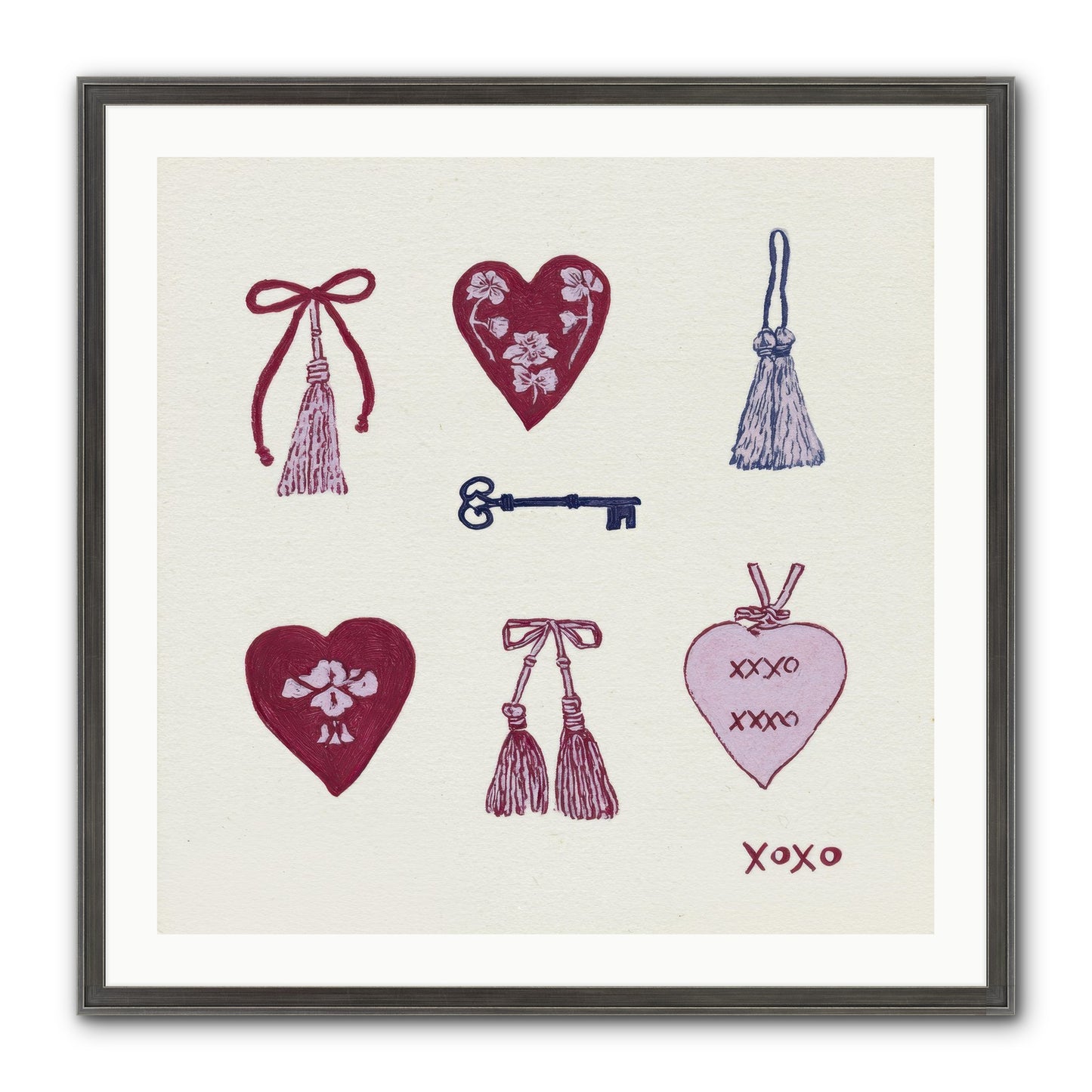 Hearts Find Their Home Framed Print - Slimwoods Black/Silver 30x30